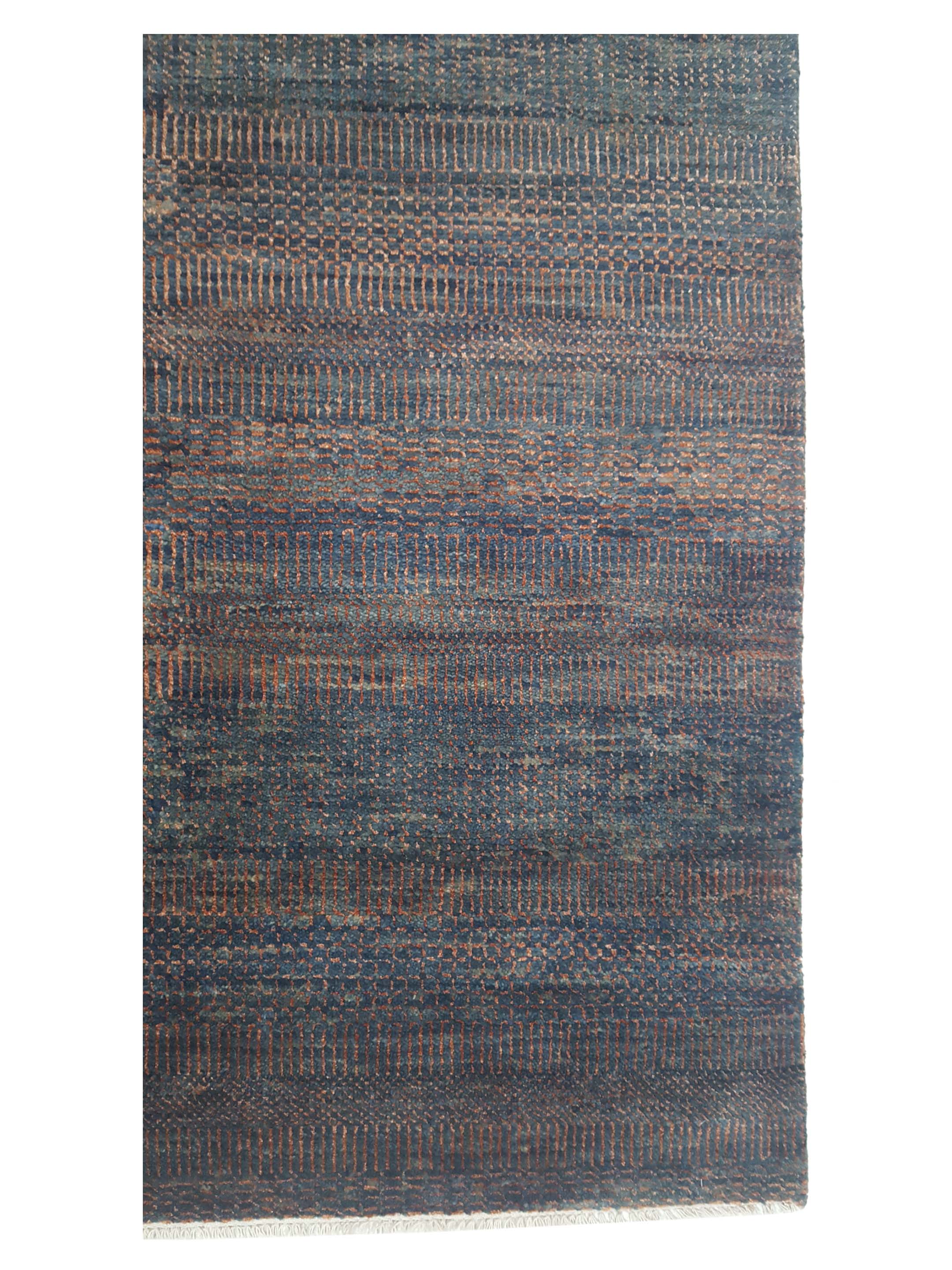 Flute Hand Knotted Rust 9x12 - Image 4 of 6