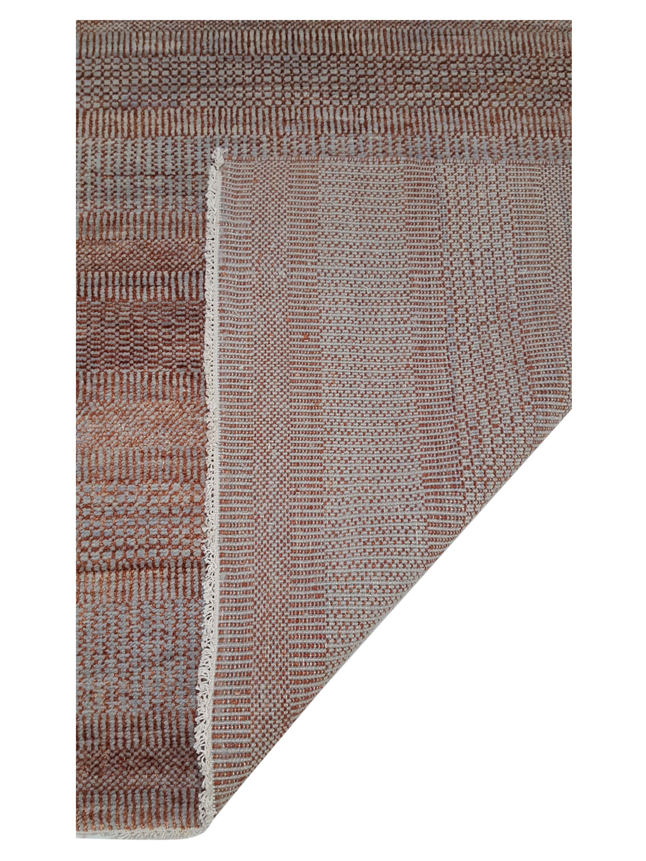 Flute Hand Knotted Rust 9x12 - Image 3 of 6