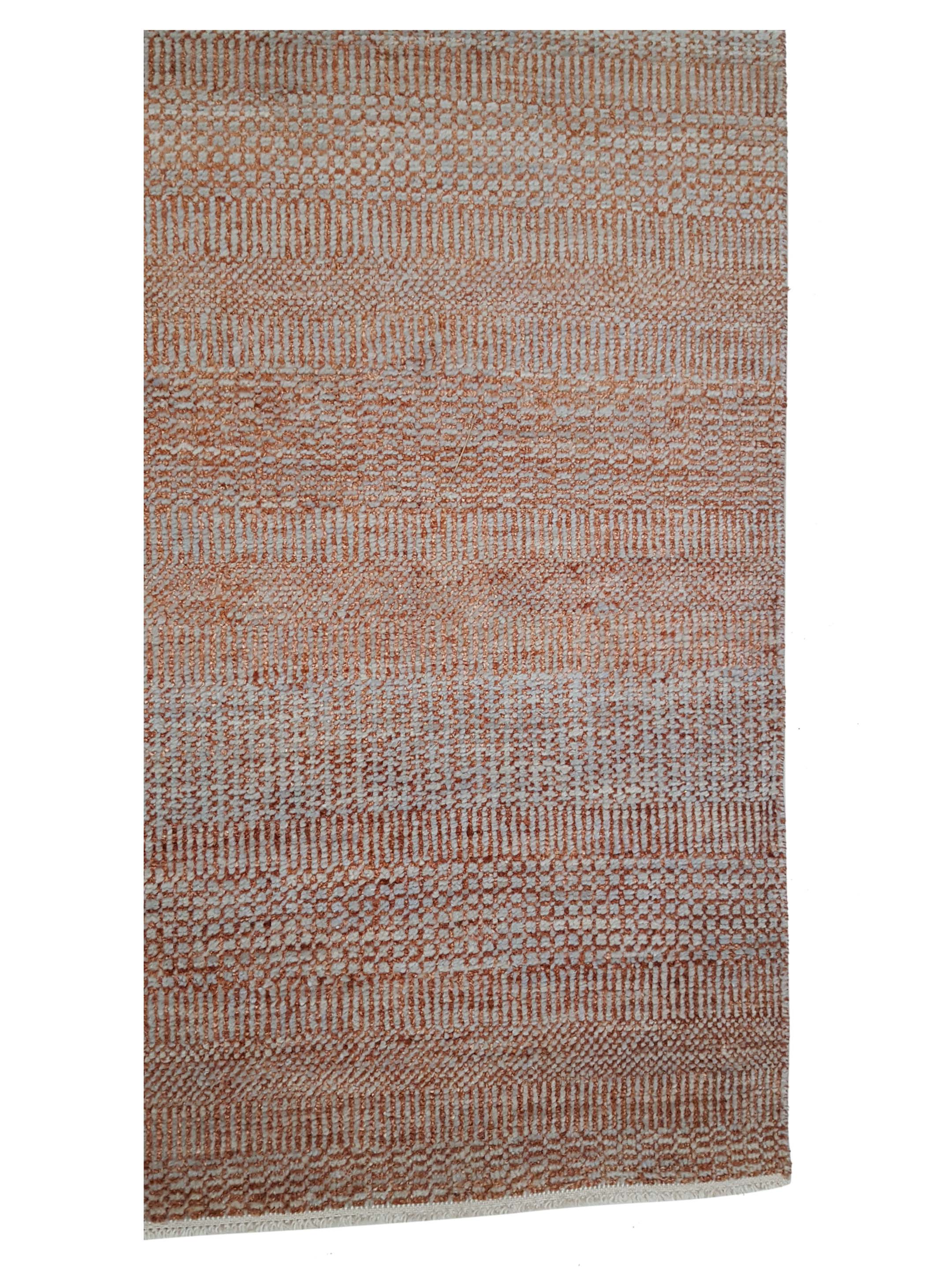 Flute Hand Knotted Rust 9x12 - Image 4 of 6