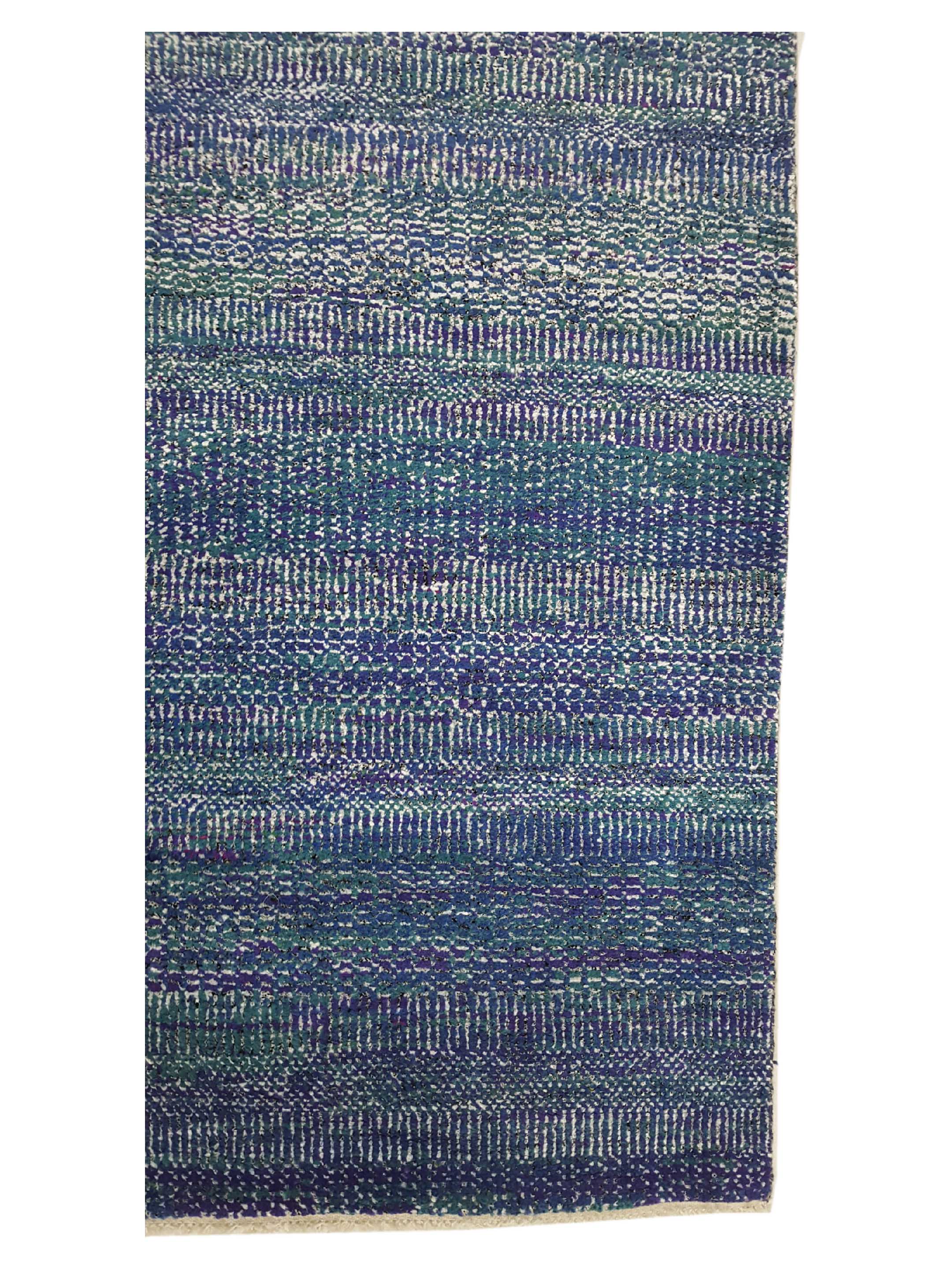 Flute Hand Knotted Purple 9x12 - Image 4 of 6