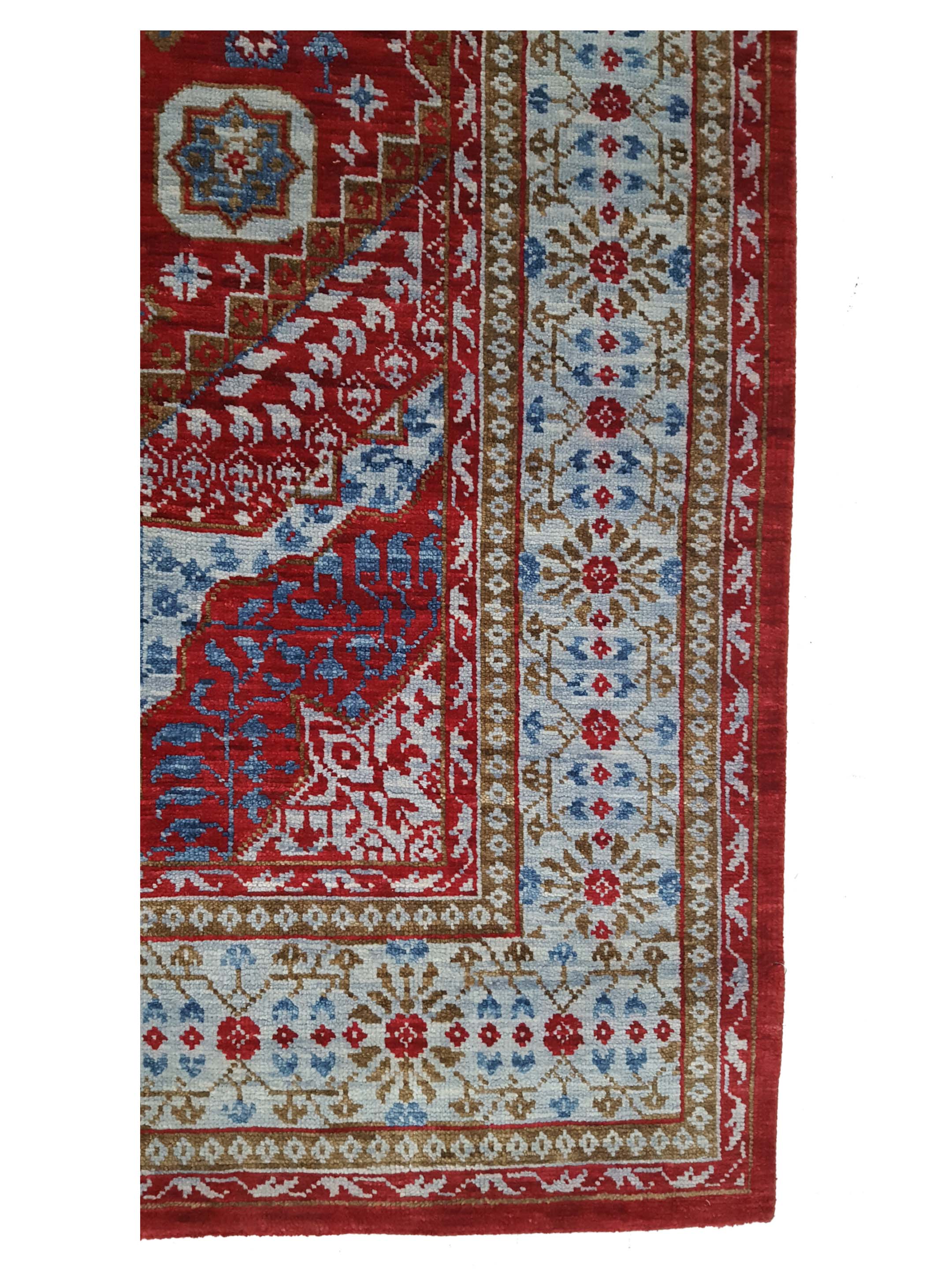 Mamluk Hand Knotted Red 8x10 - Image 4 of 6