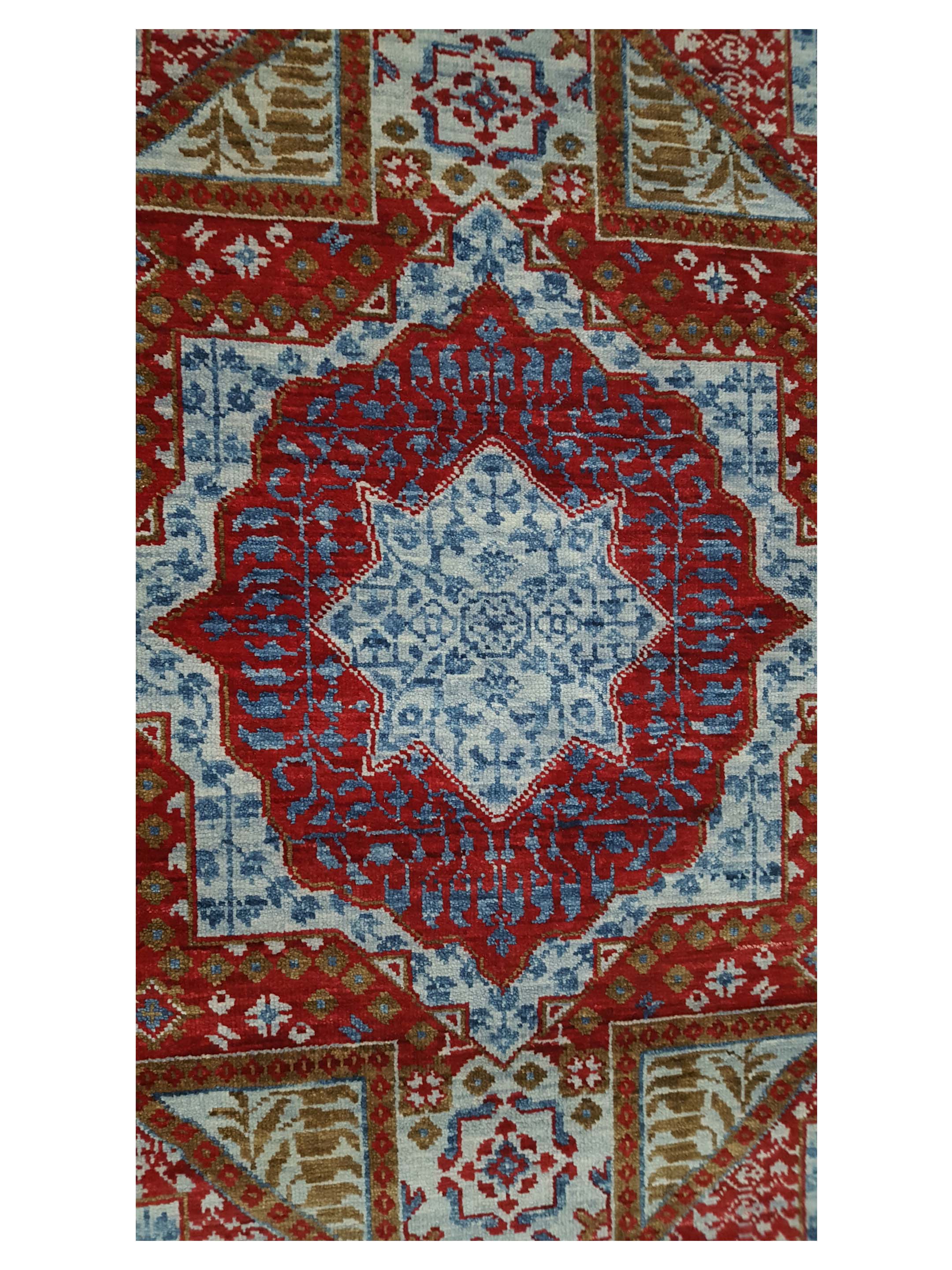 Mamluk Hand Knotted Red 8x10 - Image 5 of 6