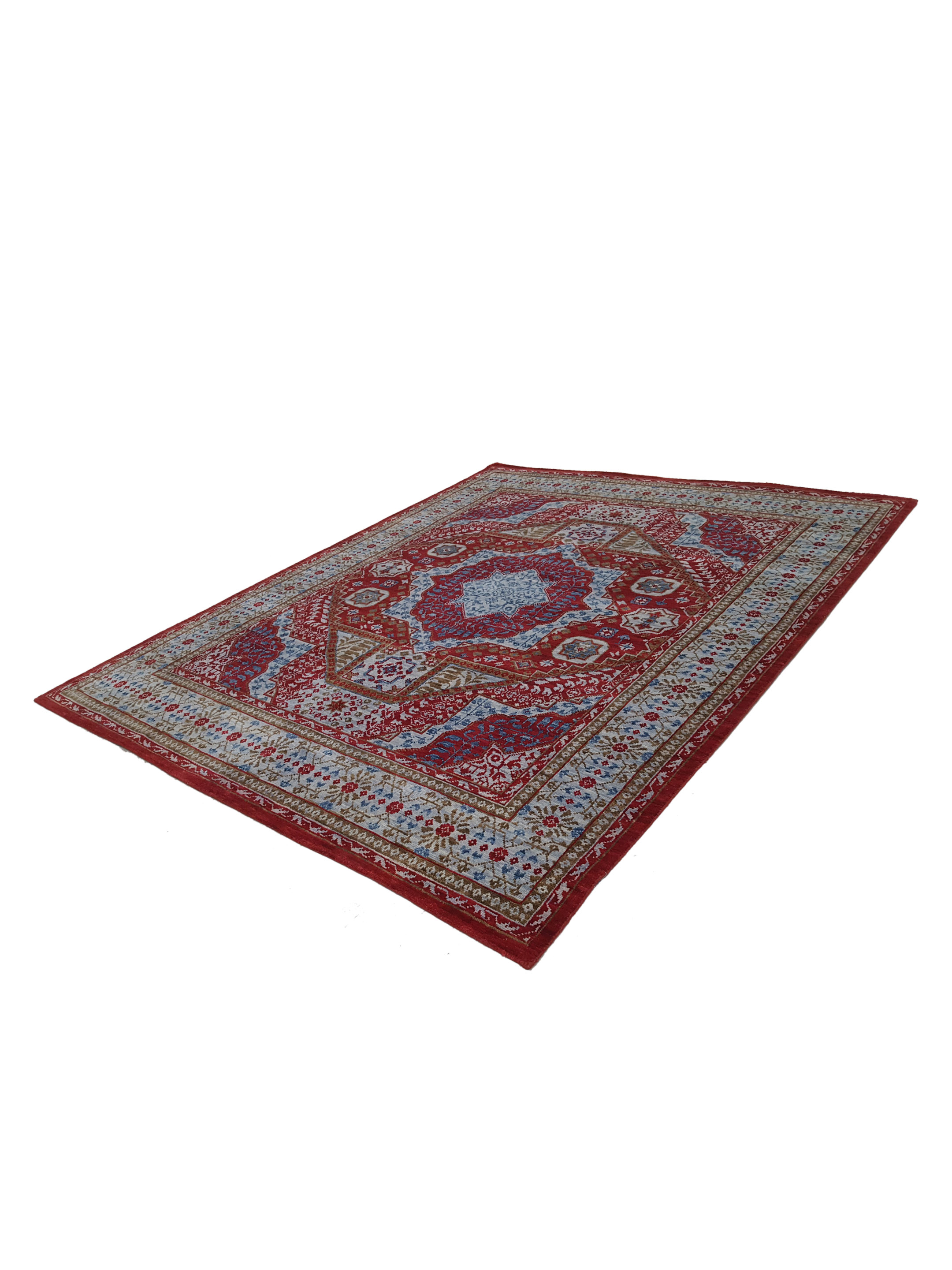 Mamluk Hand Knotted Red 8x10 - Image 6 of 6