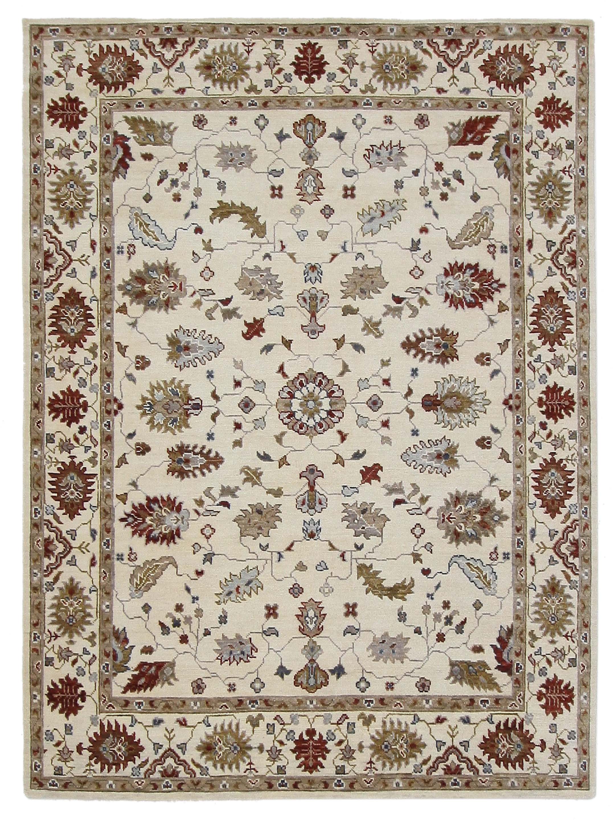 Ushak Hand Knotted Ivory 8x10