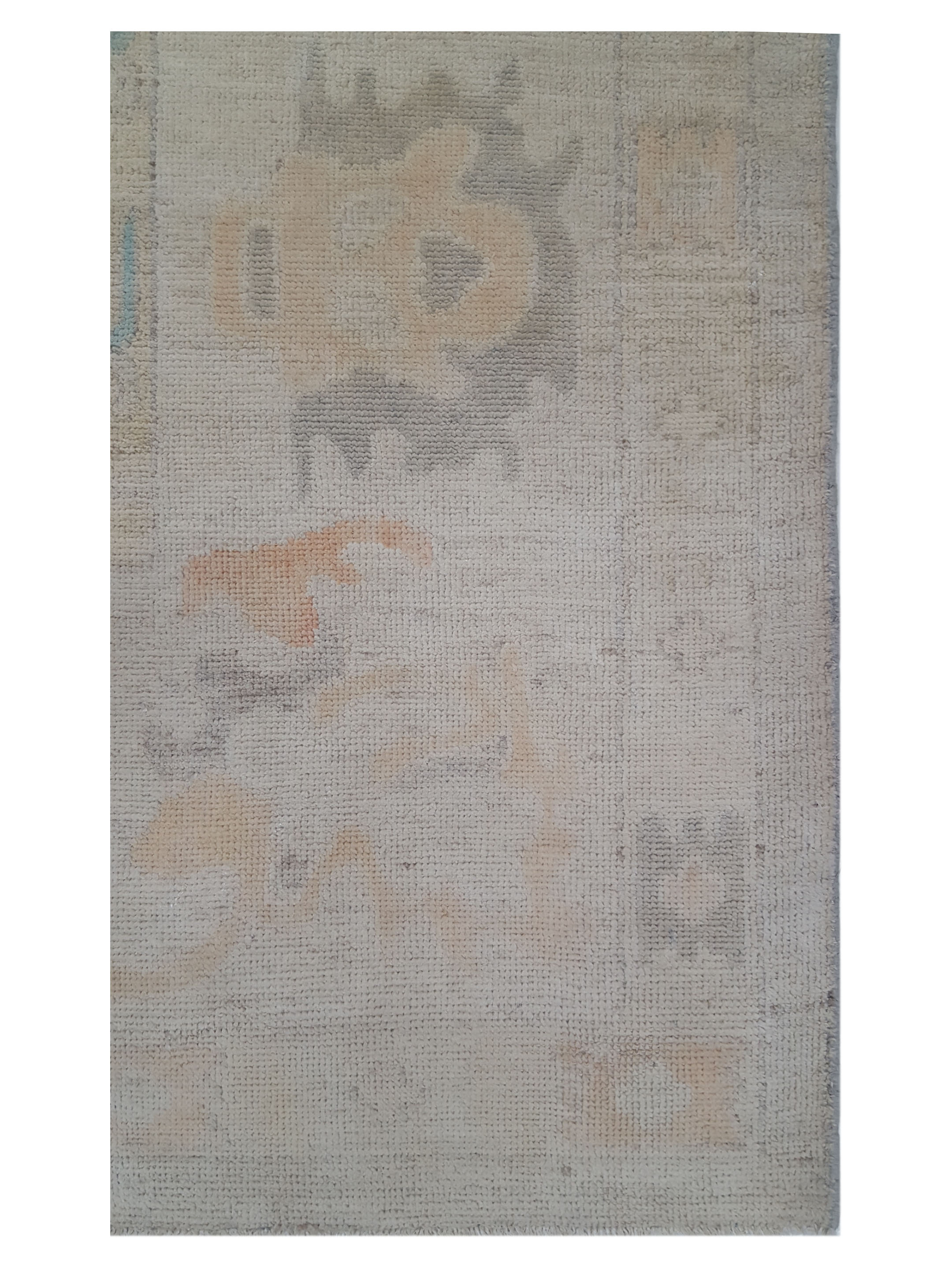 Ushak Wool Weft Hand Knotted Beige 12x15 - Image 4 of 7
