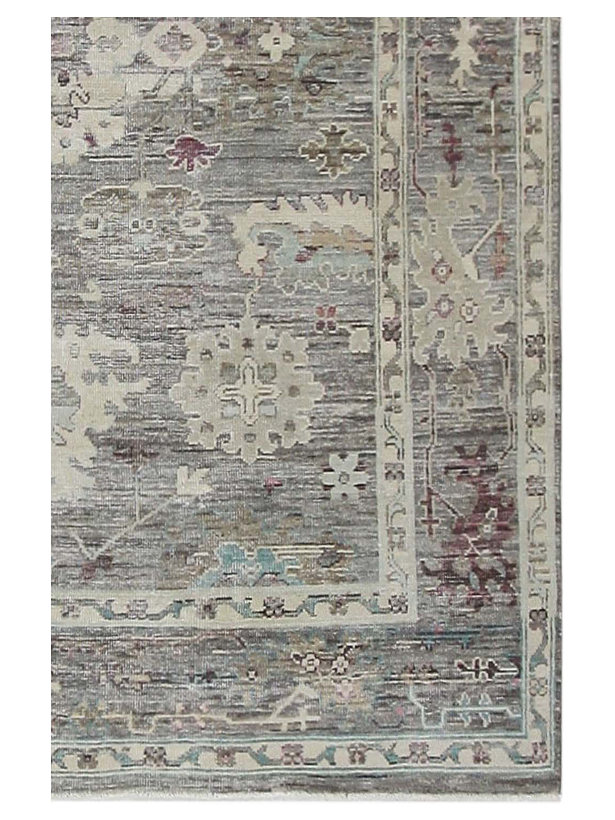 Ushak Wool Weft Hand Knotted Lt.Brown 8x10 - Image 4 of 7