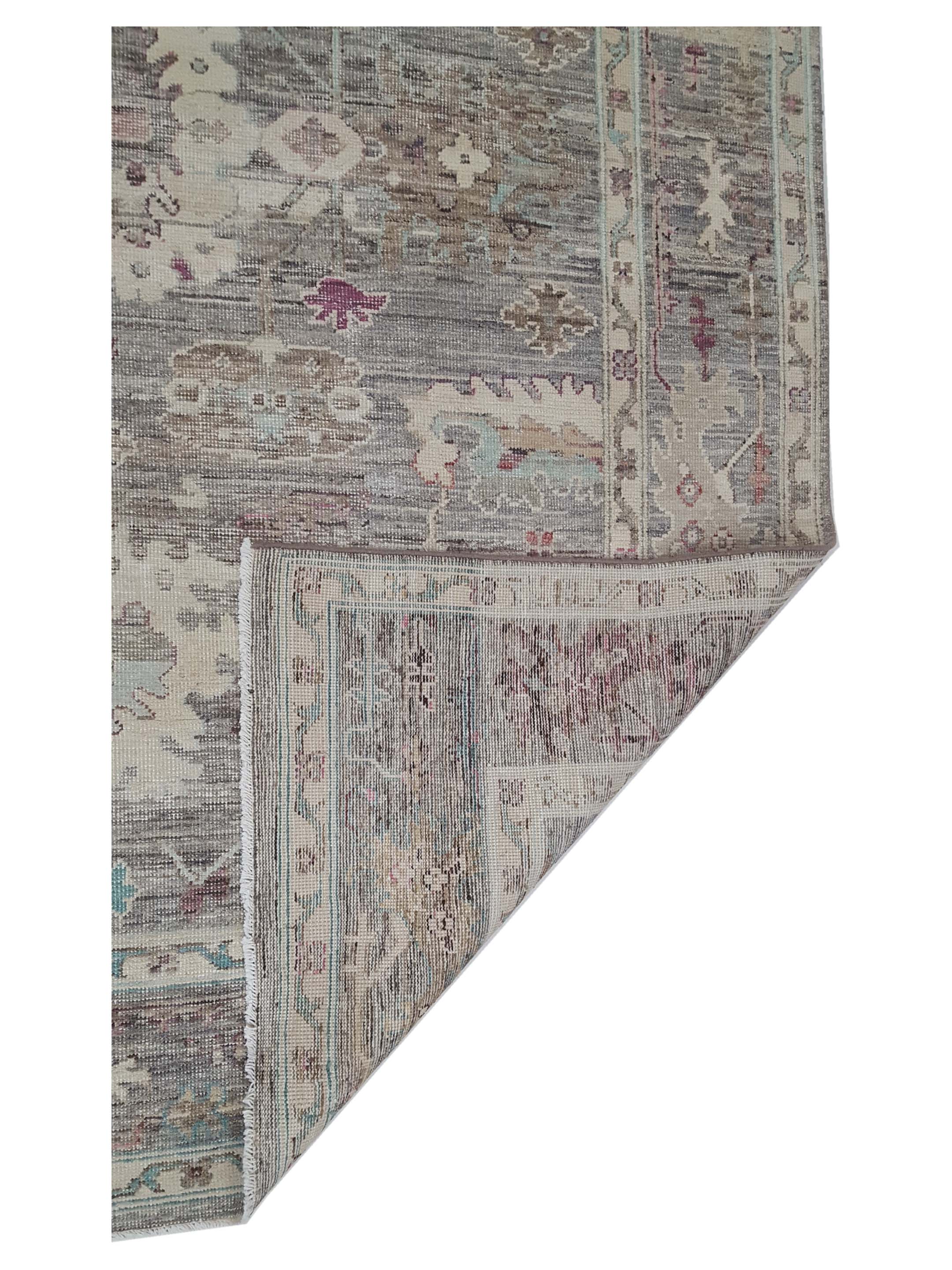 Ushak Wool Weft Hand Knotted Lt.Brown 8x10 - Image 7 of 7