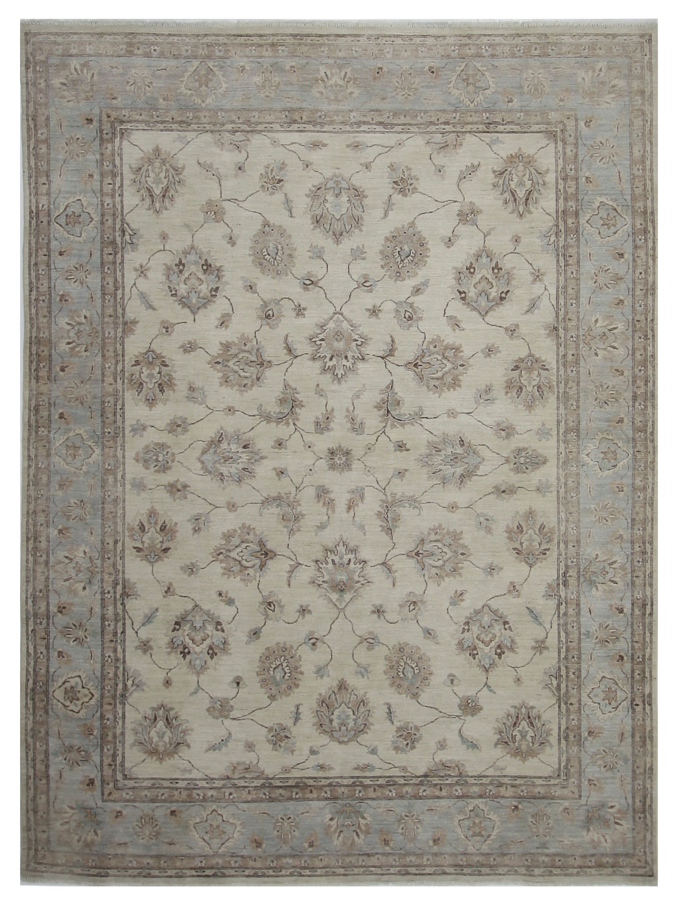 Ziegler Hand Knotted Beige 9x12