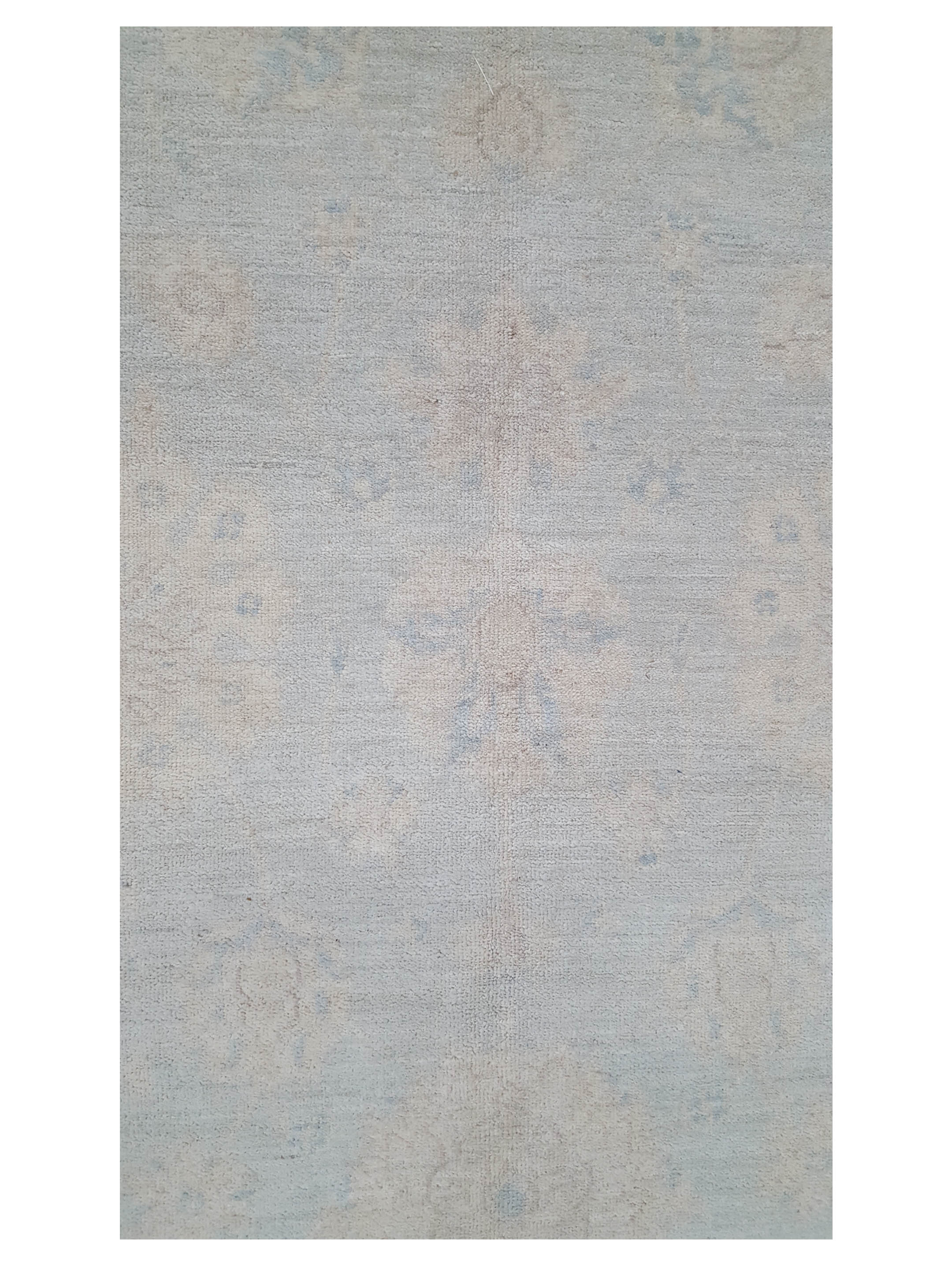 Ushak Wool Weft Hand Knotted Lt.Grey 8x10 - Image 6 of 7
