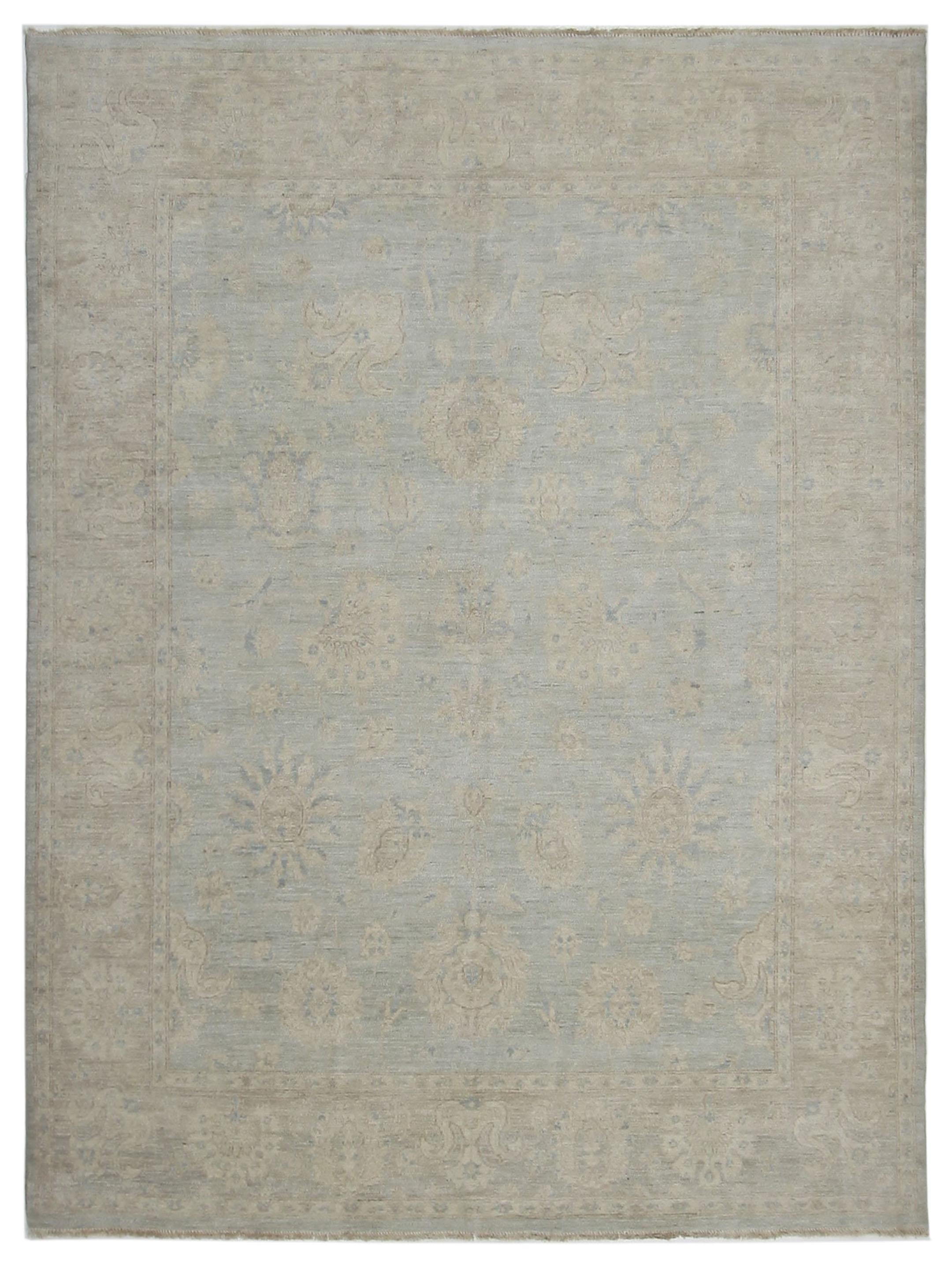 Ushak Wool Weft Hand Knotted Lt.Grey 8x10