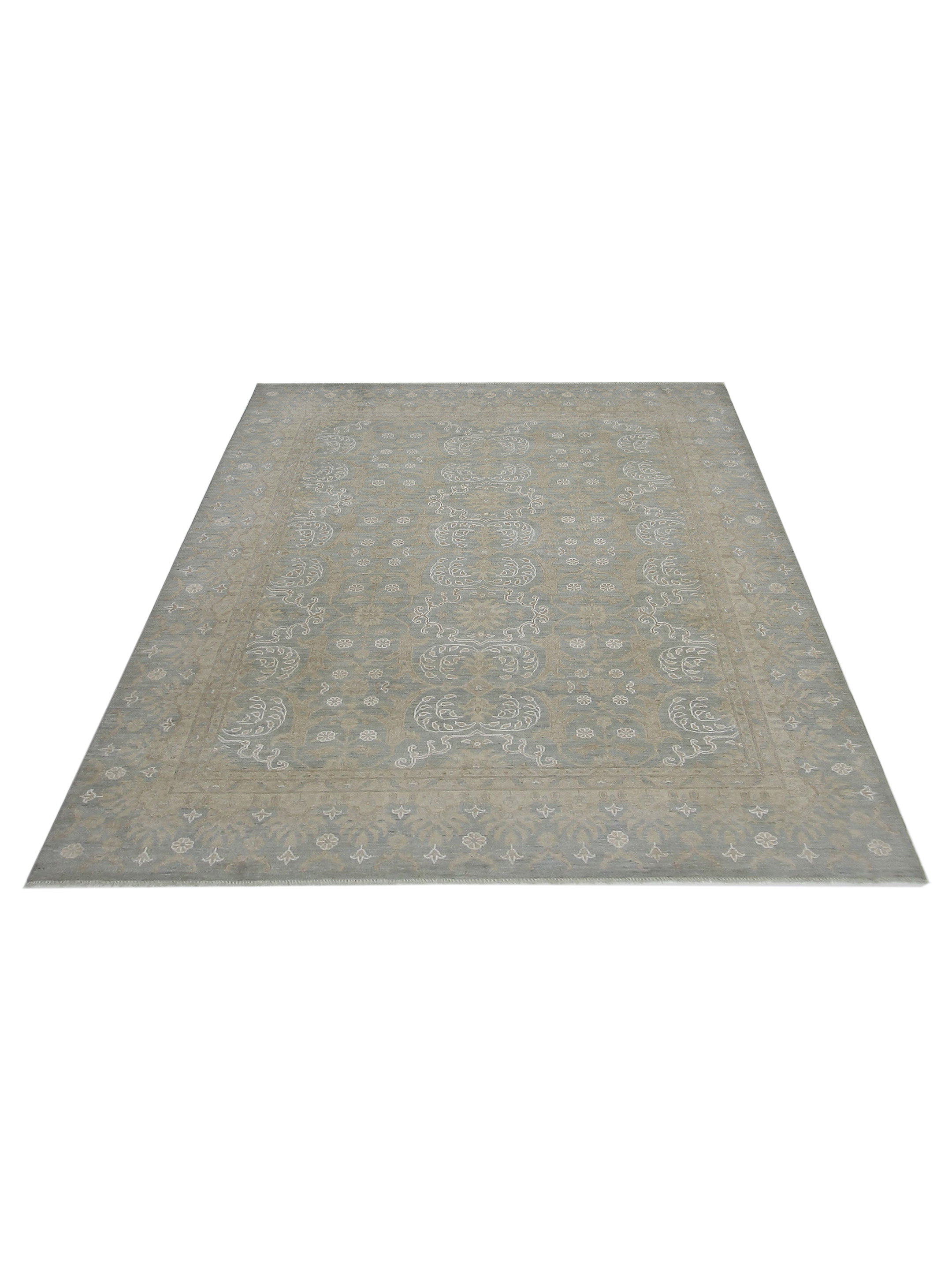 Ziegler Hand Knotted Teal 8x10 - Image 2 of 7