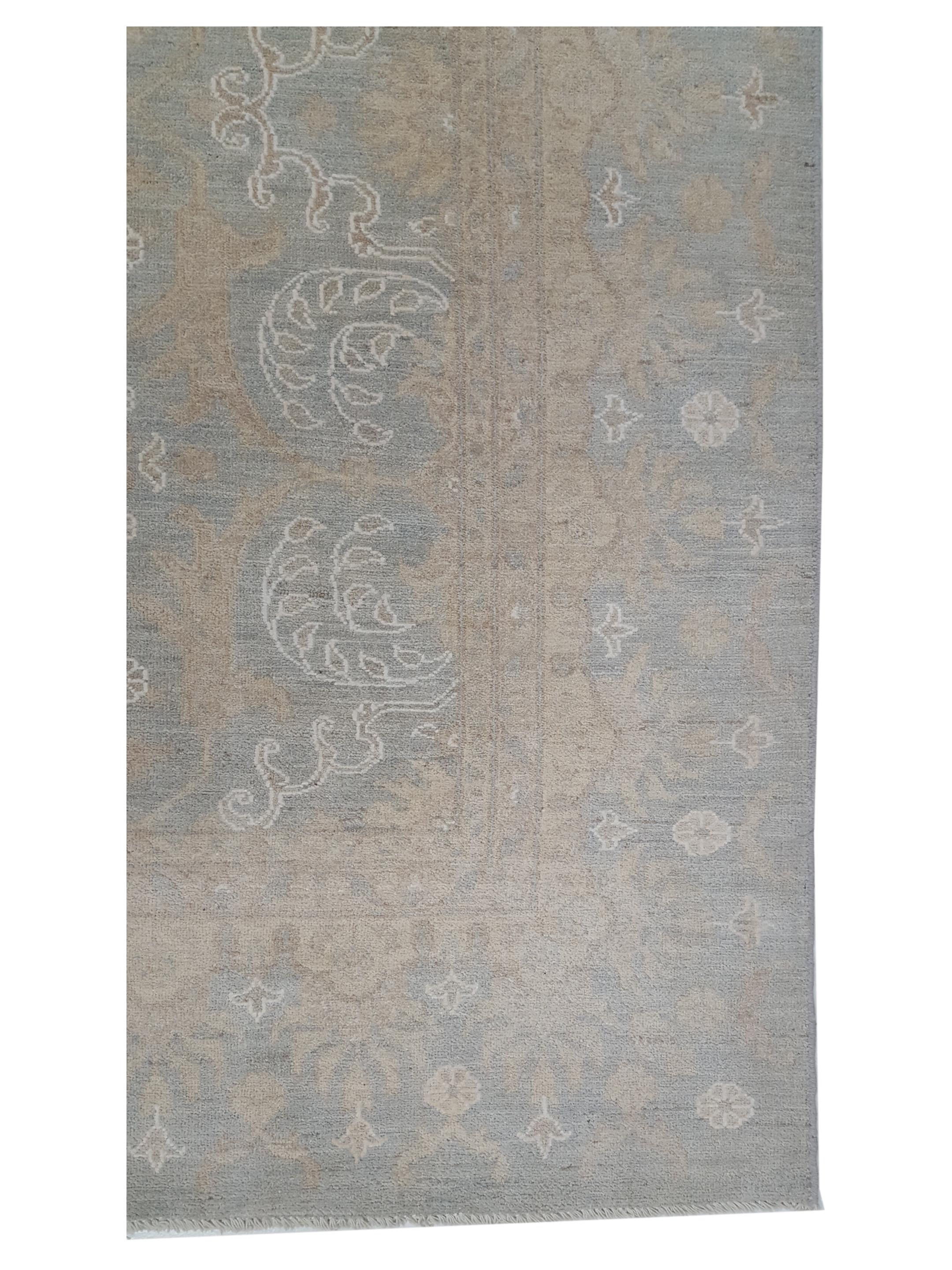 Ziegler Hand Knotted Teal 8x10 - Image 4 of 7