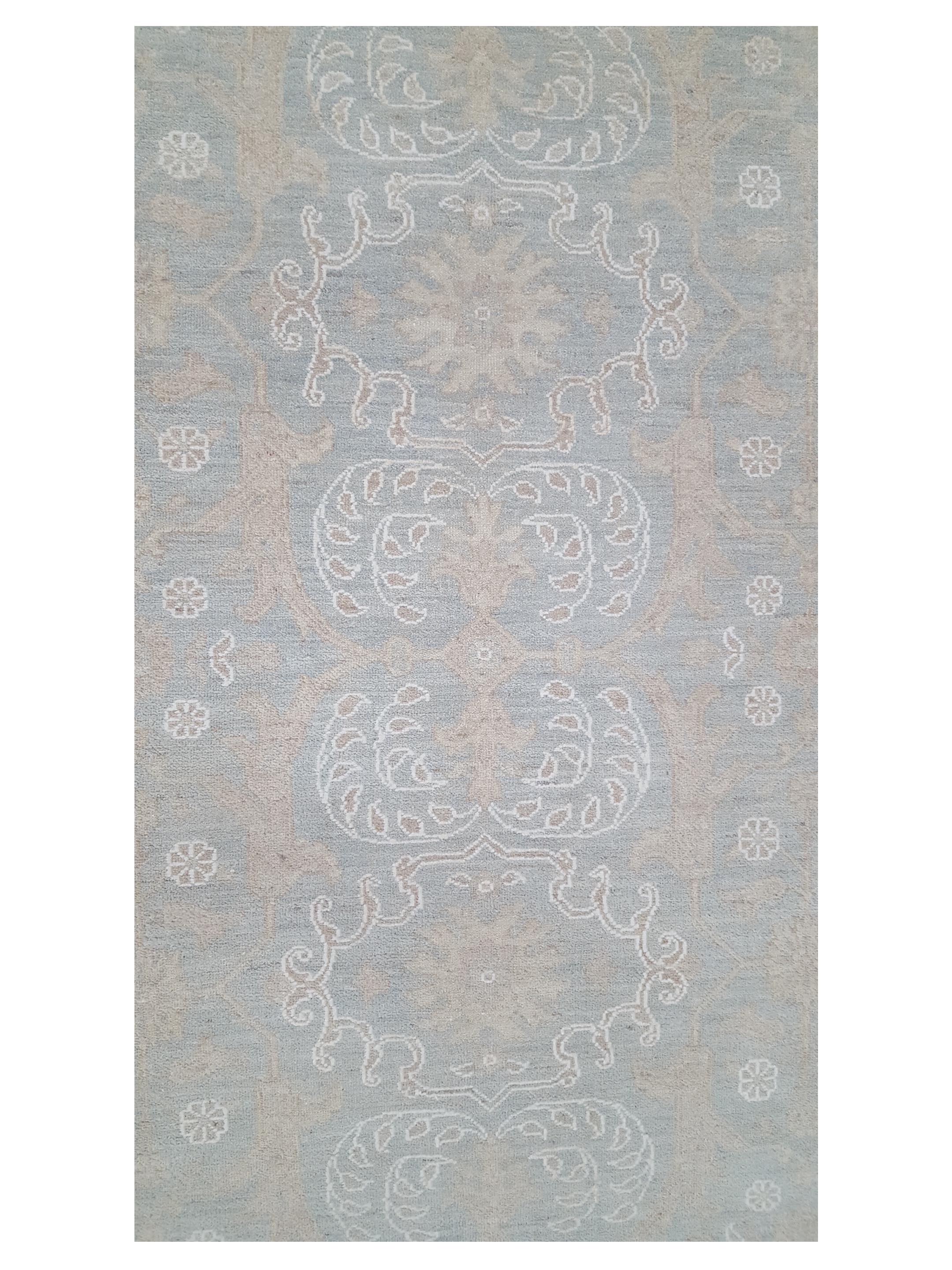 Ziegler Hand Knotted Teal 8x10 - Image 5 of 7