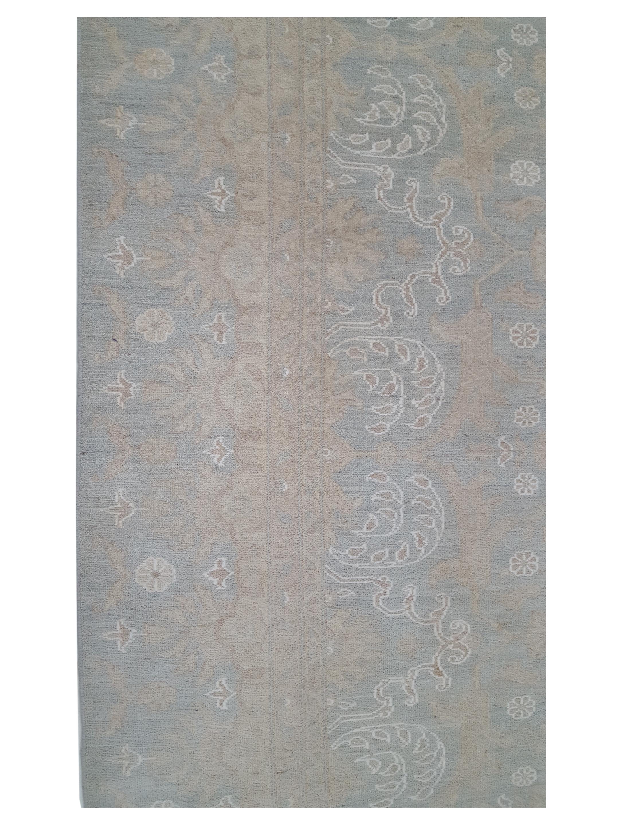 Ziegler Hand Knotted Teal 8x10 - Image 6 of 7