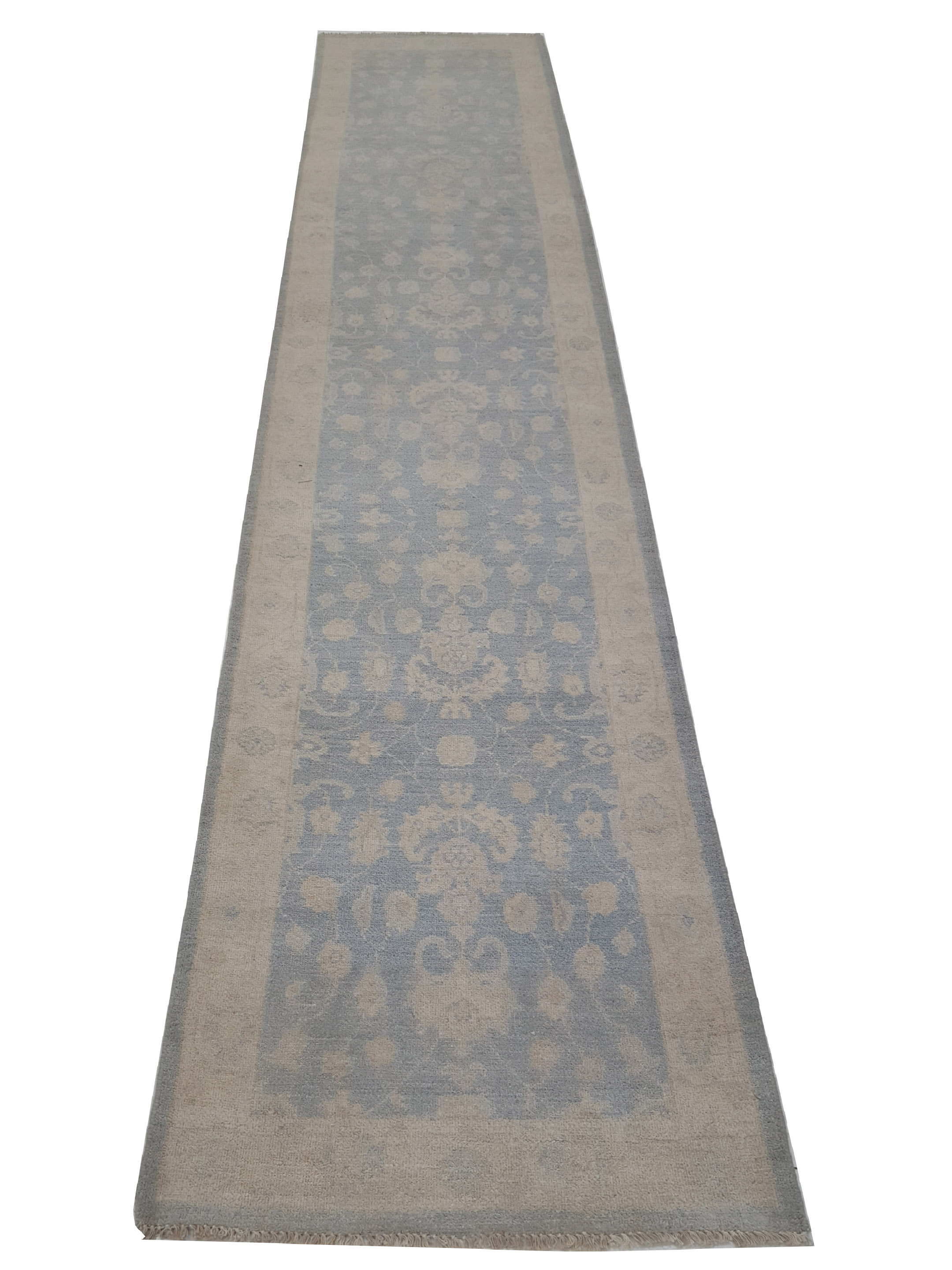 Ziegler Hand Knotted Lt.Blue 3x13 - Image 2 of 6
