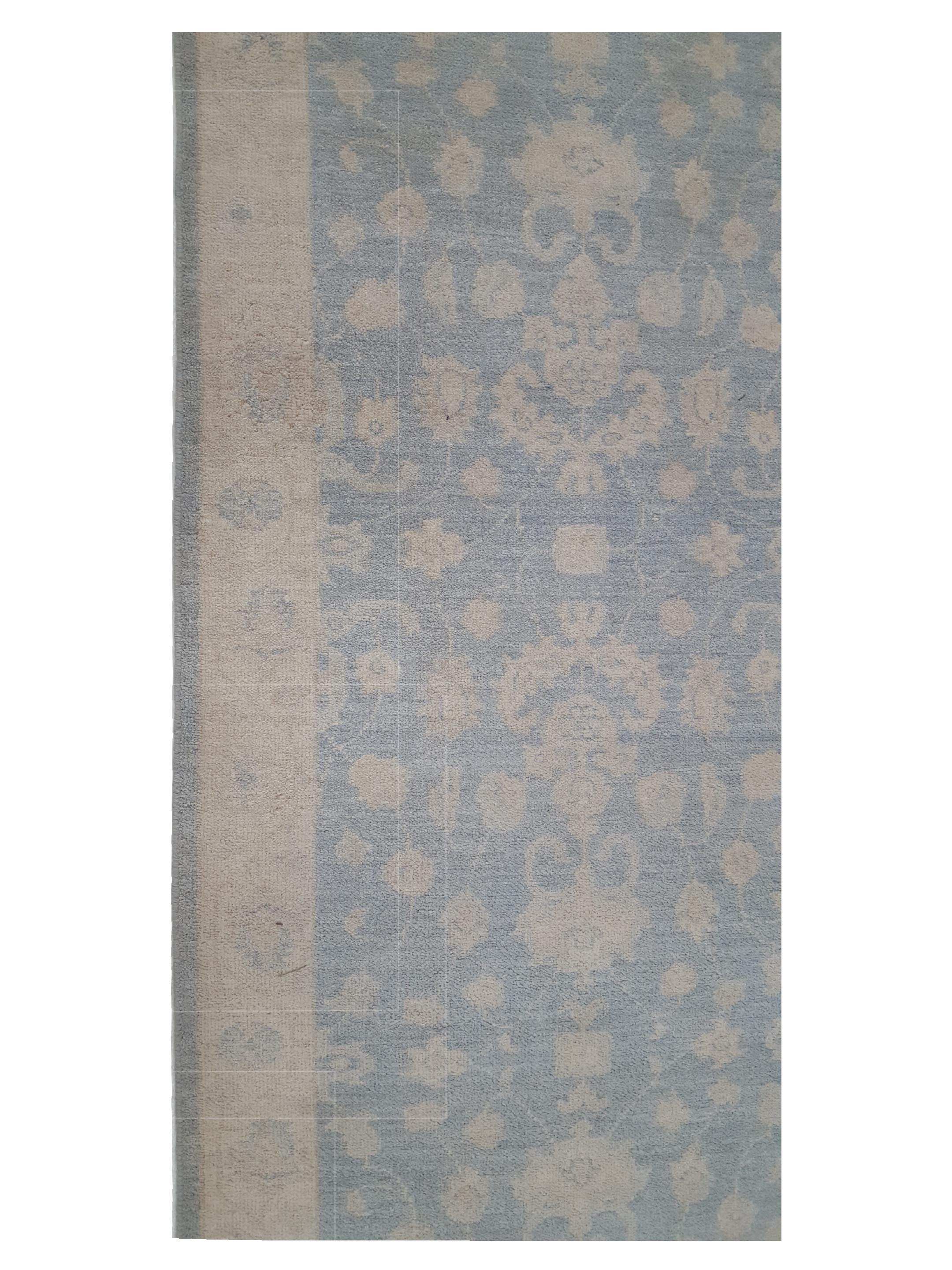 Ziegler Hand Knotted Lt.Blue 3x13 - Image 5 of 6