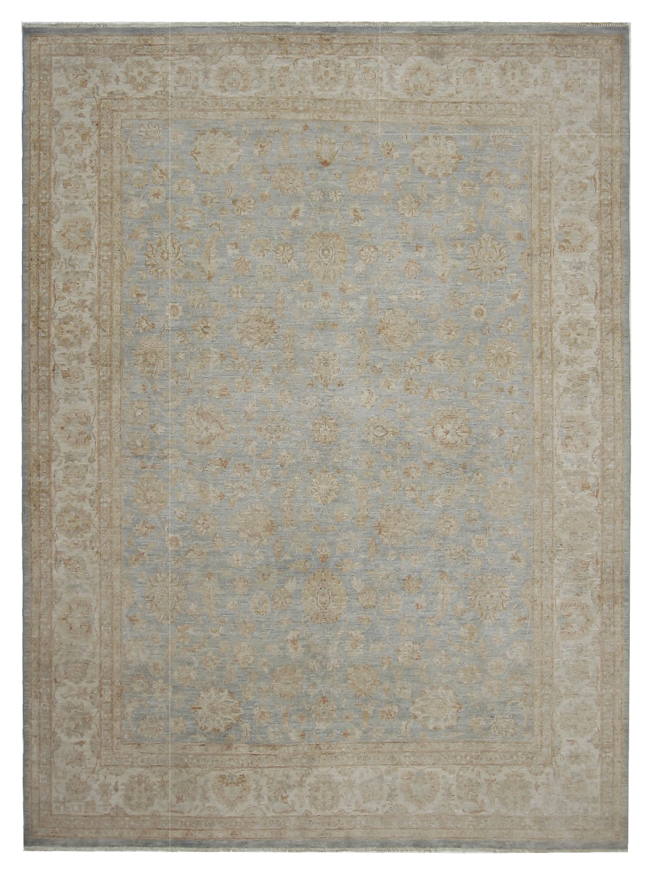 Ziegler Hand Knotted Grey 9x12