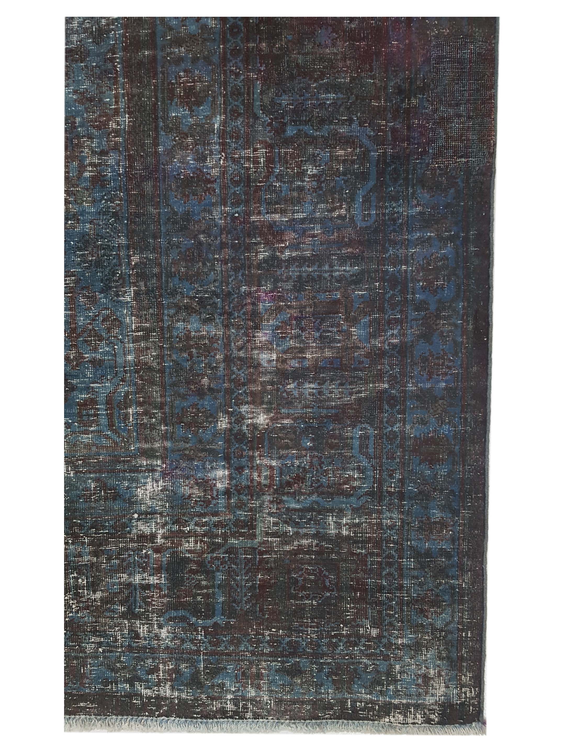 Overdyed Hand Knotted Teal 11x15 - Image 4 of 7