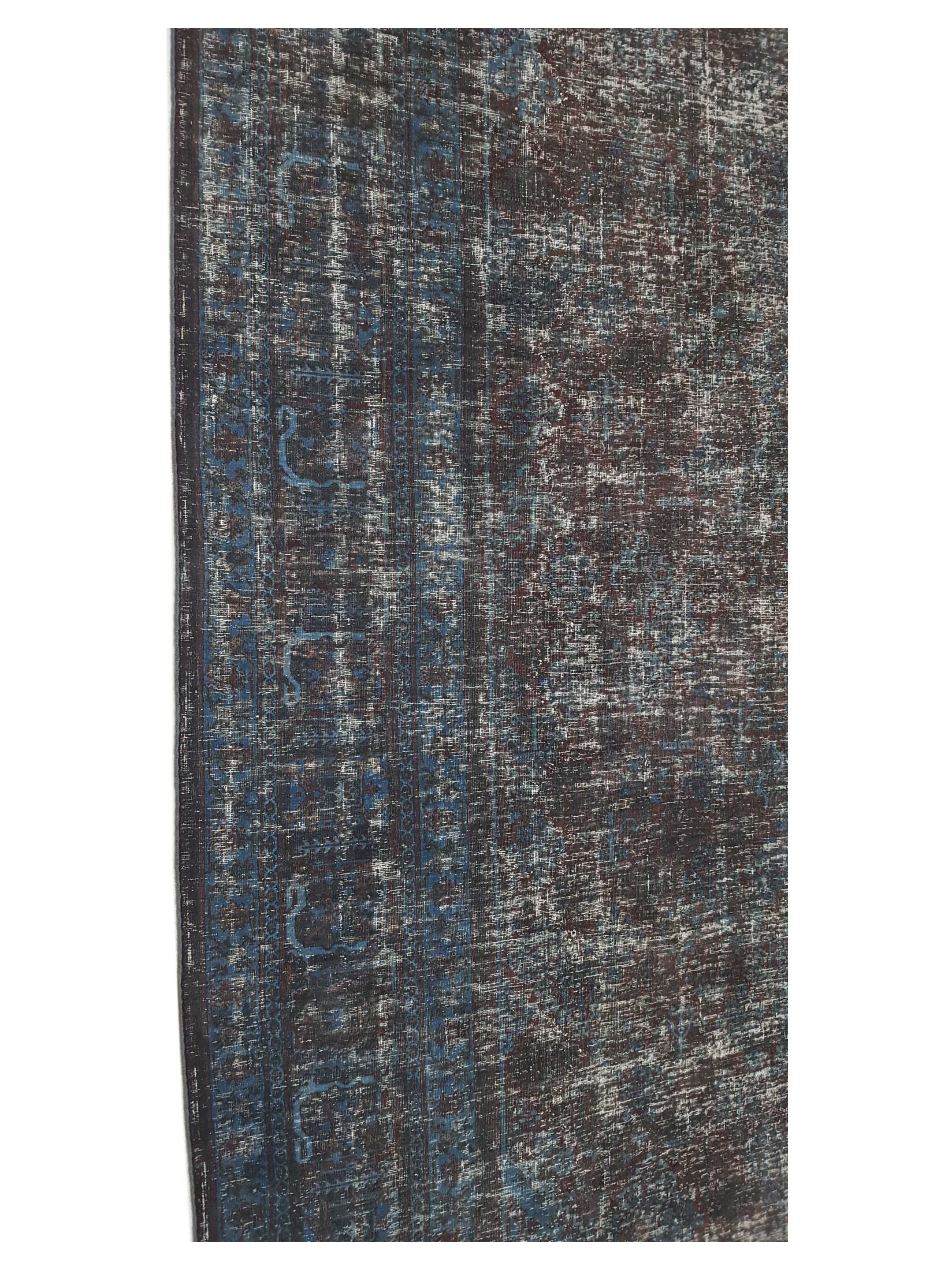 Overdyed Hand Knotted Teal 11x15 - Image 6 of 7