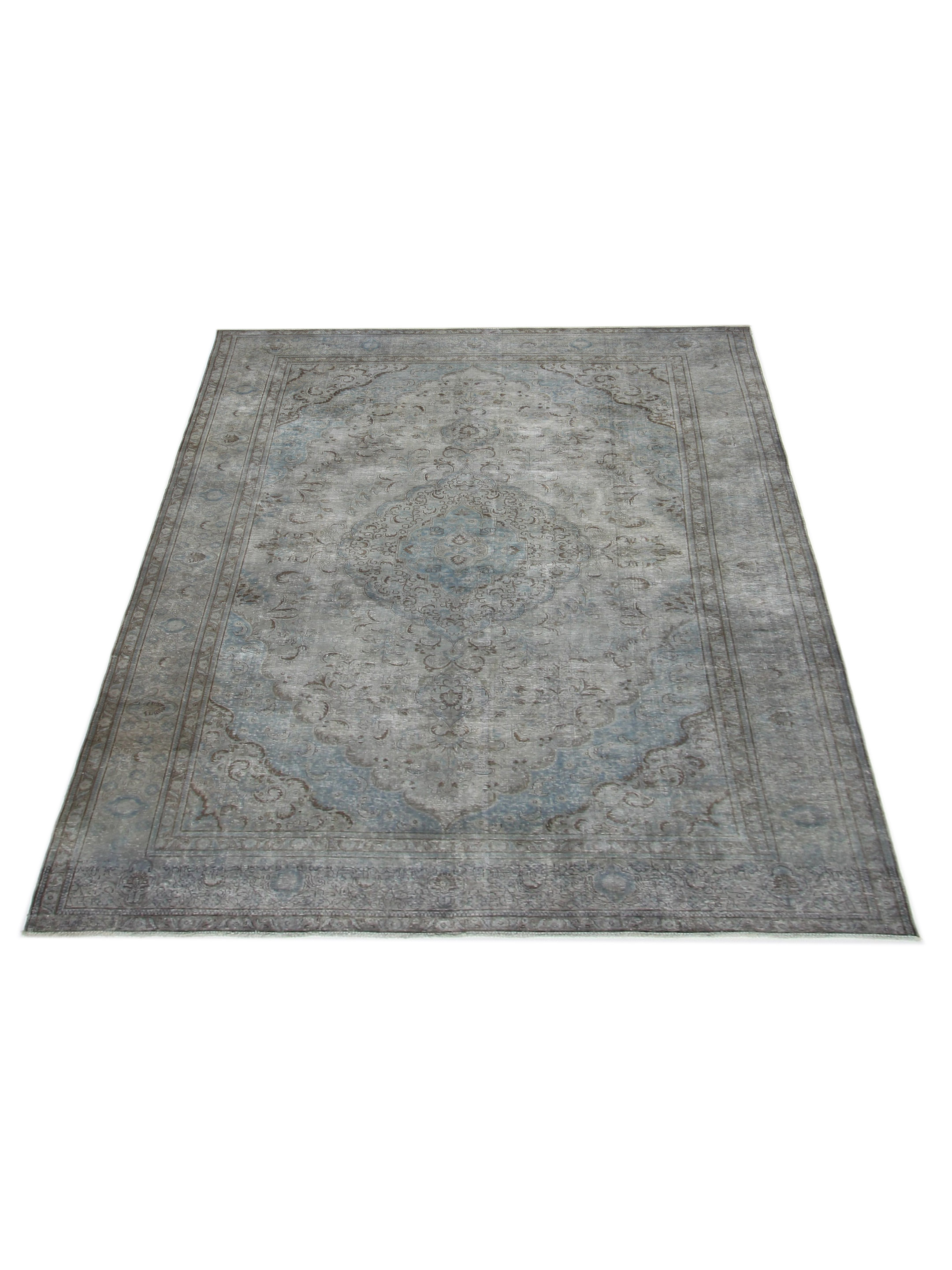 Vintage Hand Knotted Grey 10x16 - Image 2 of 7