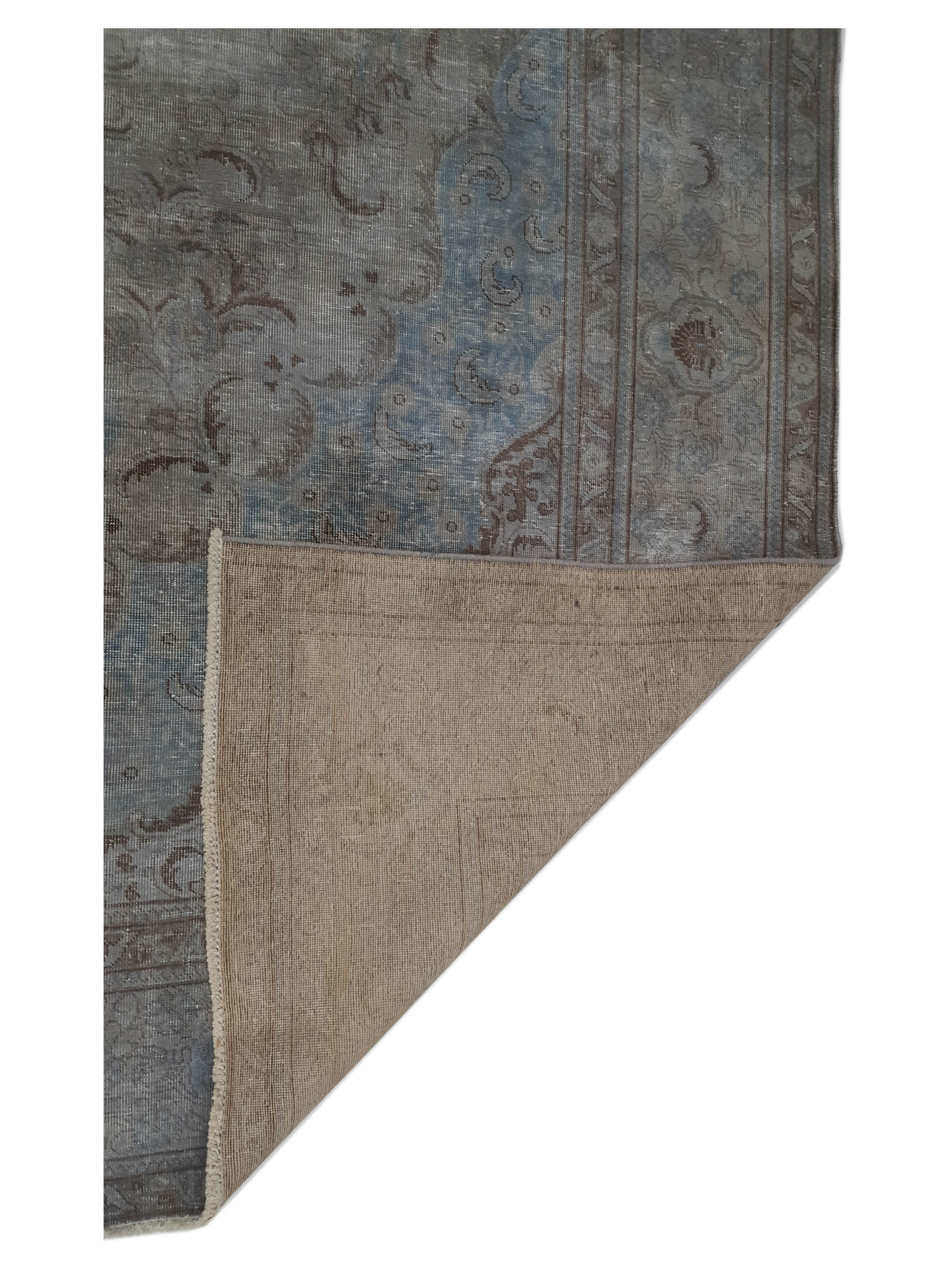 Vintage Hand Knotted Grey 10x16 - Image 3 of 7