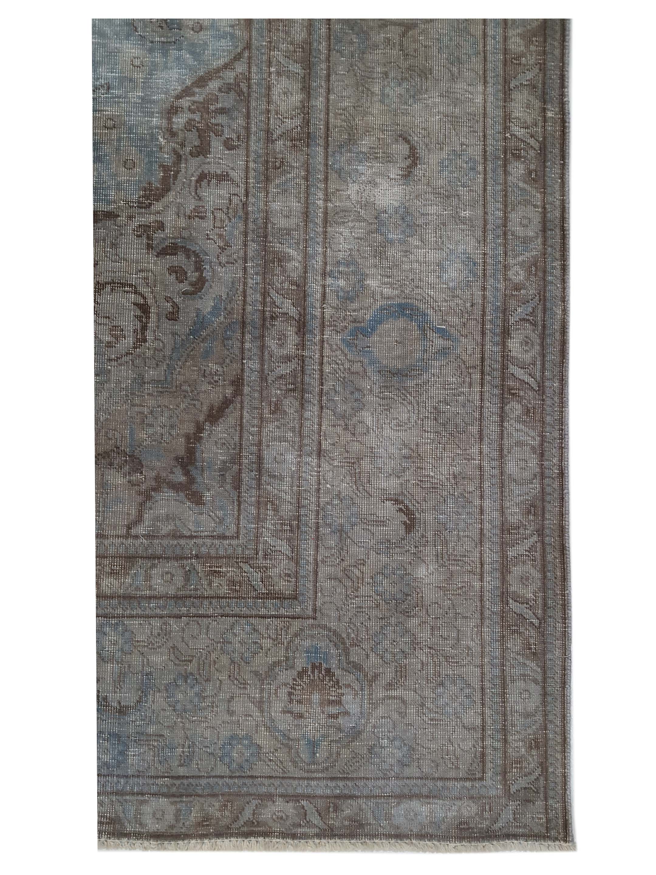 Vintage Hand Knotted Grey 10x16 - Image 4 of 7