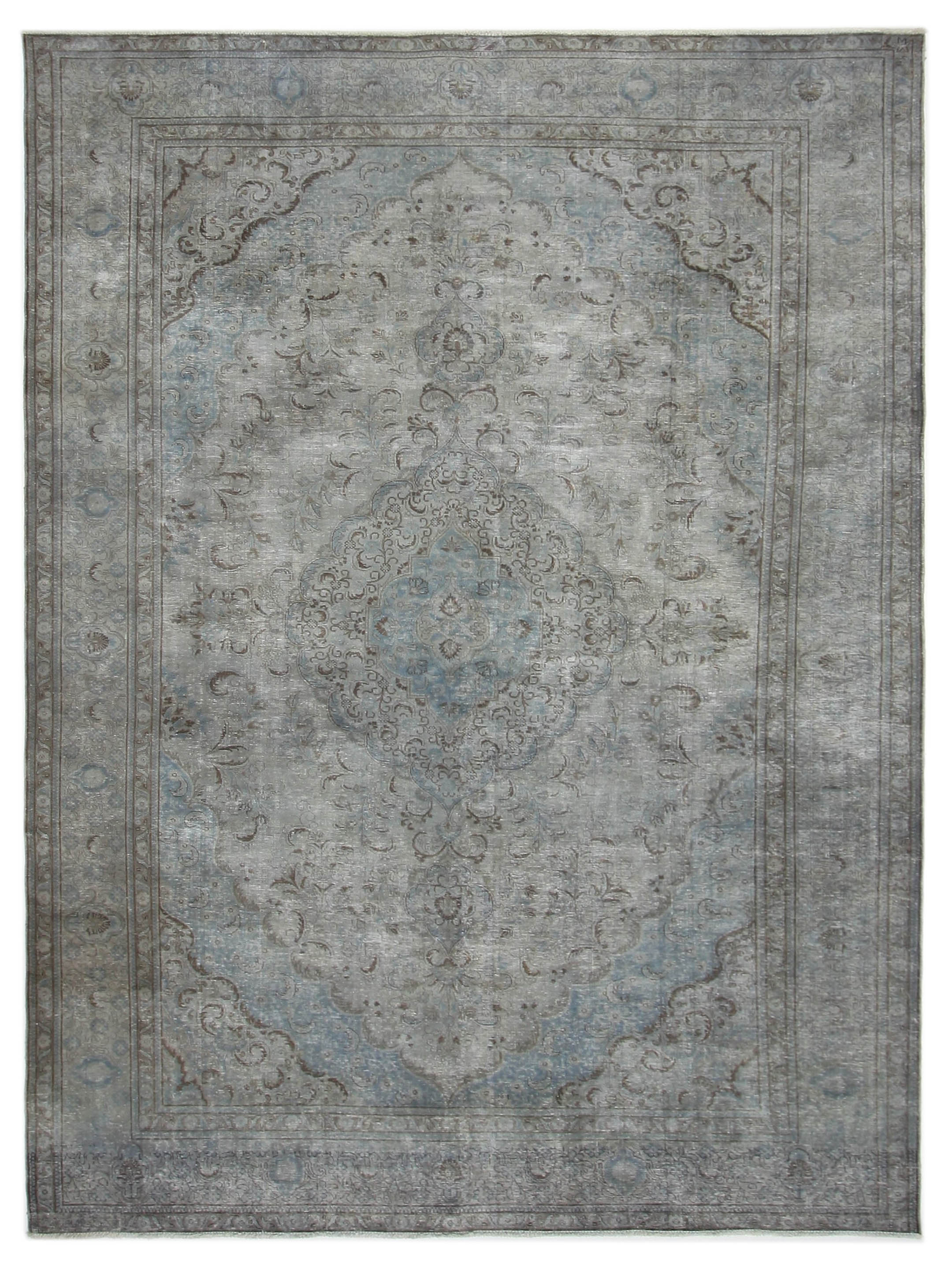 Vintage Hand Knotted Grey 10x16