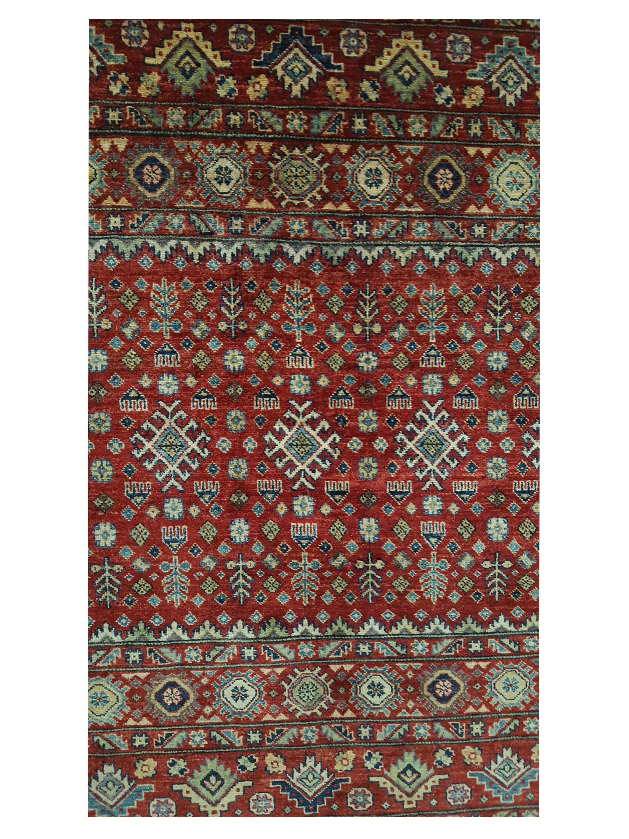 Khorgeen Hand Knotted Red 10x14 - Image 5 of 6