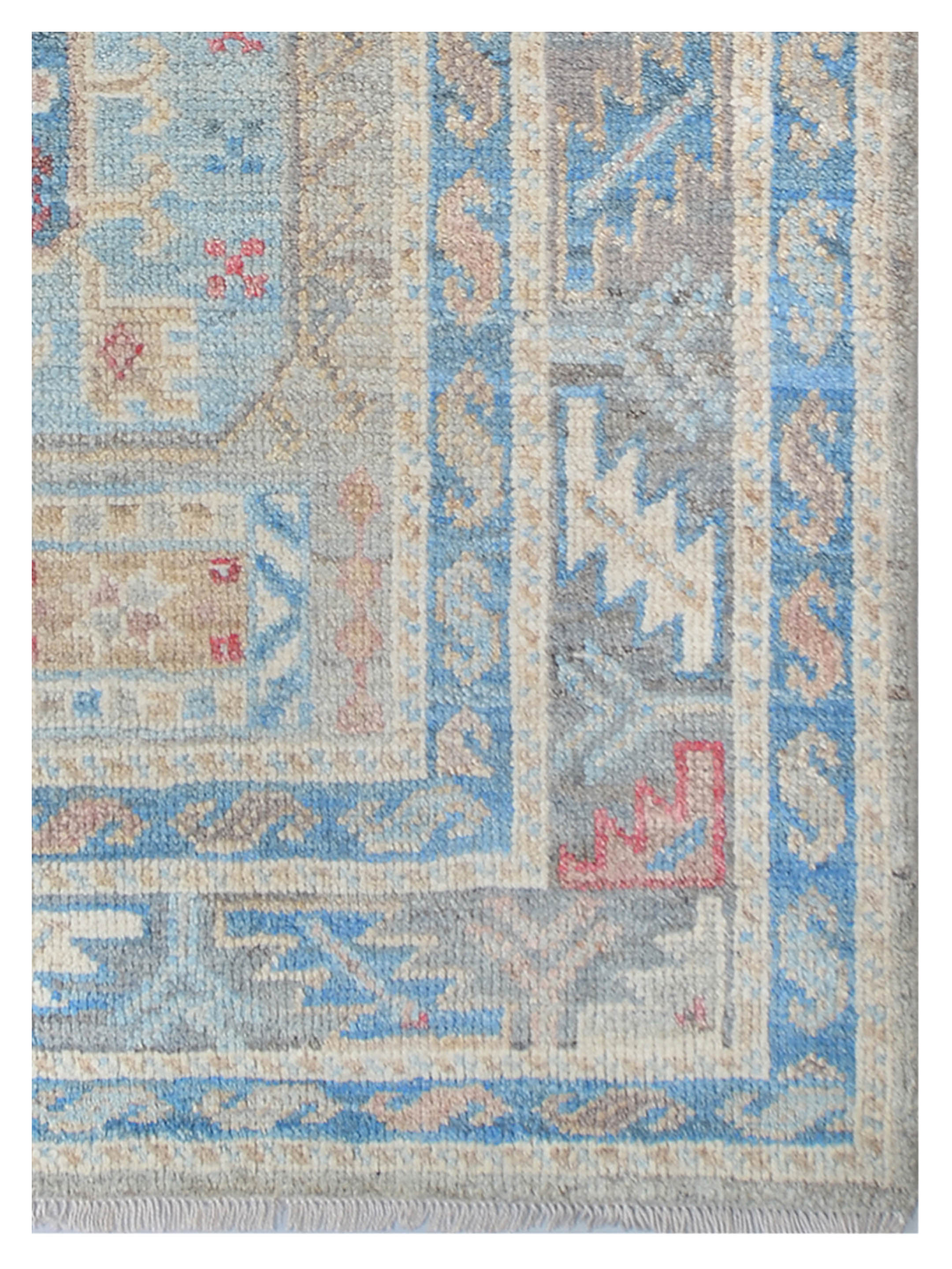 Ushak Wool Weft Hand Knotted Grey 4x6 - Image 3 of 6