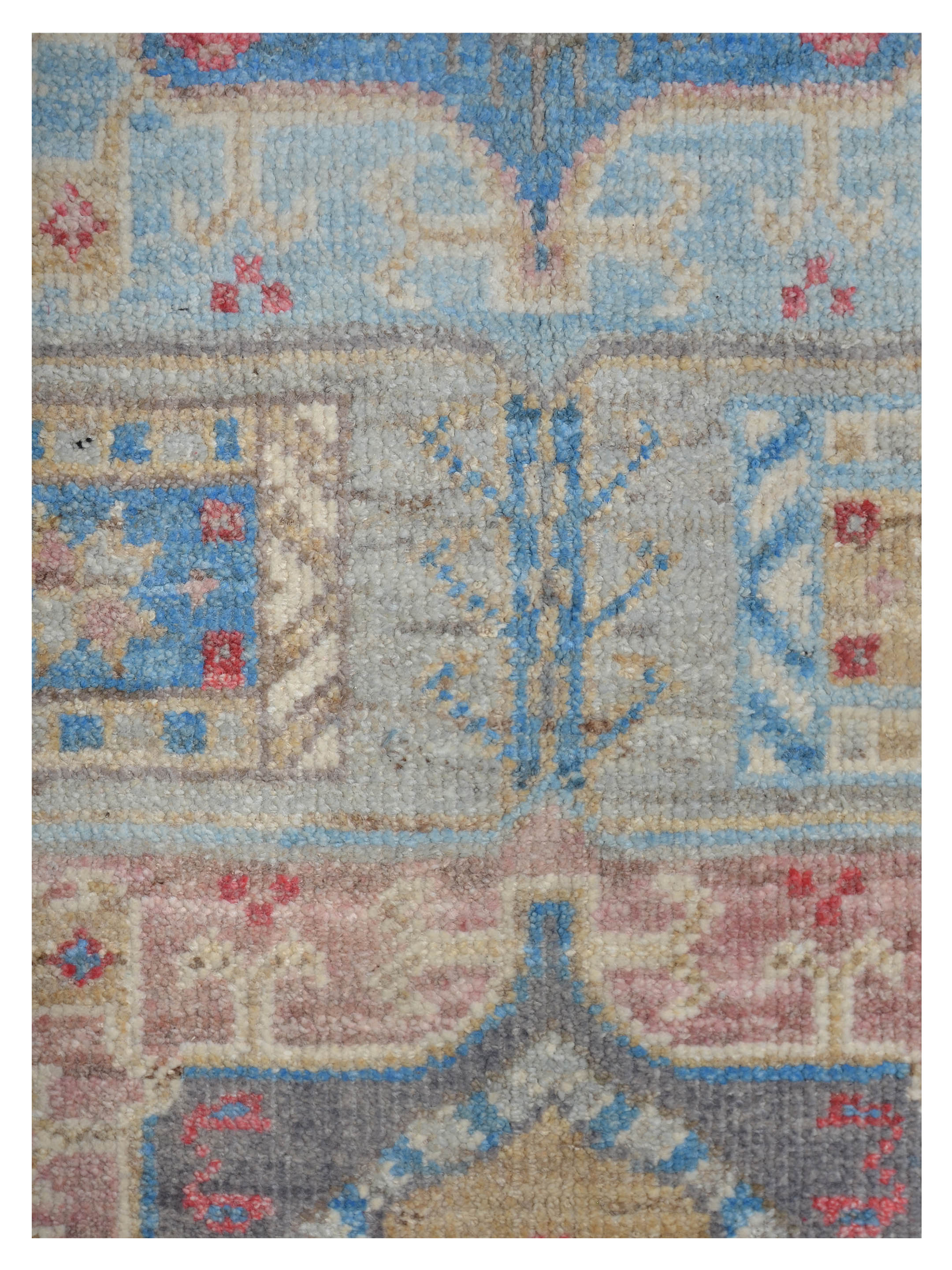 Ushak Wool Weft Hand Knotted Grey 4x6 - Image 4 of 6