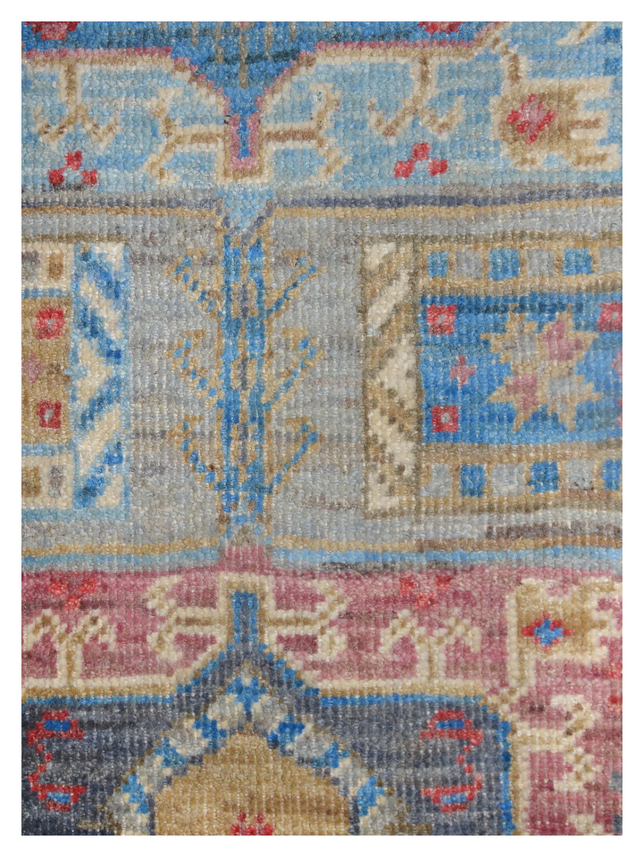 Ushak Wool Weft Hand Knotted Grey 4x6 - Image 4 of 6