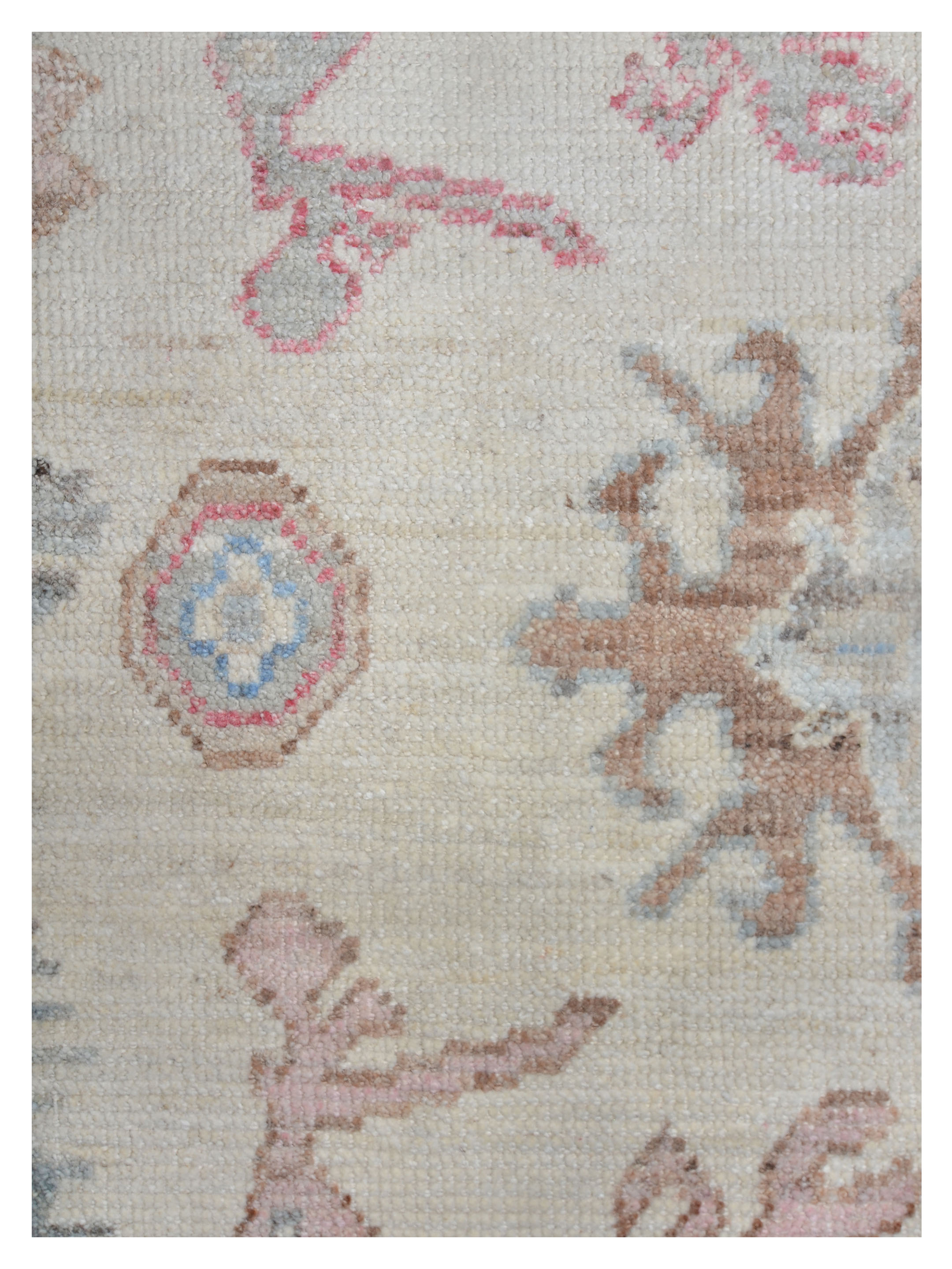 Ushak Wool Weft Hand Knotted Ivory 4x6 - Image 4 of 6