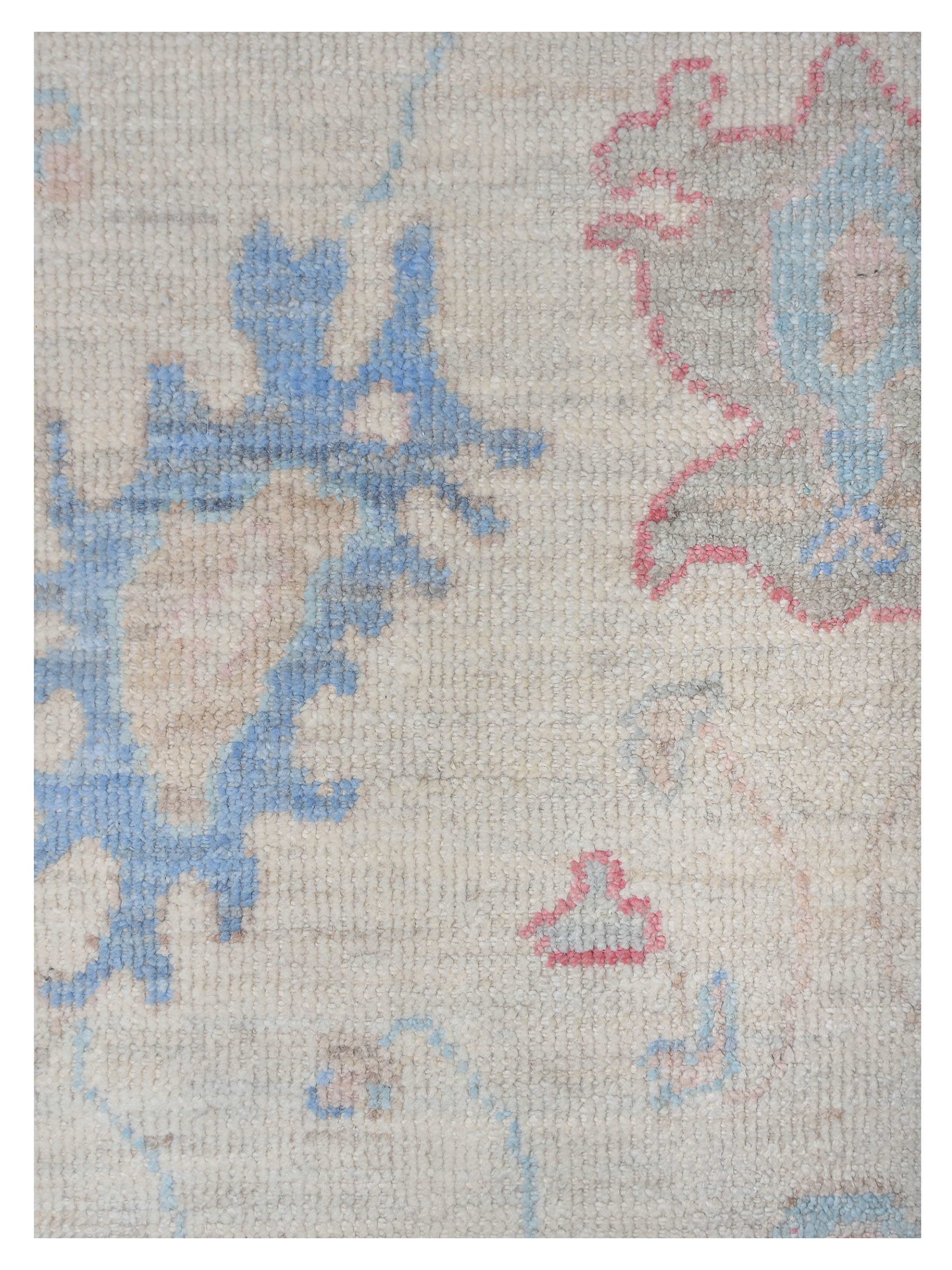 Ushak Wool Weft Hand Knotted Ivory 4x6 - Image 4 of 6