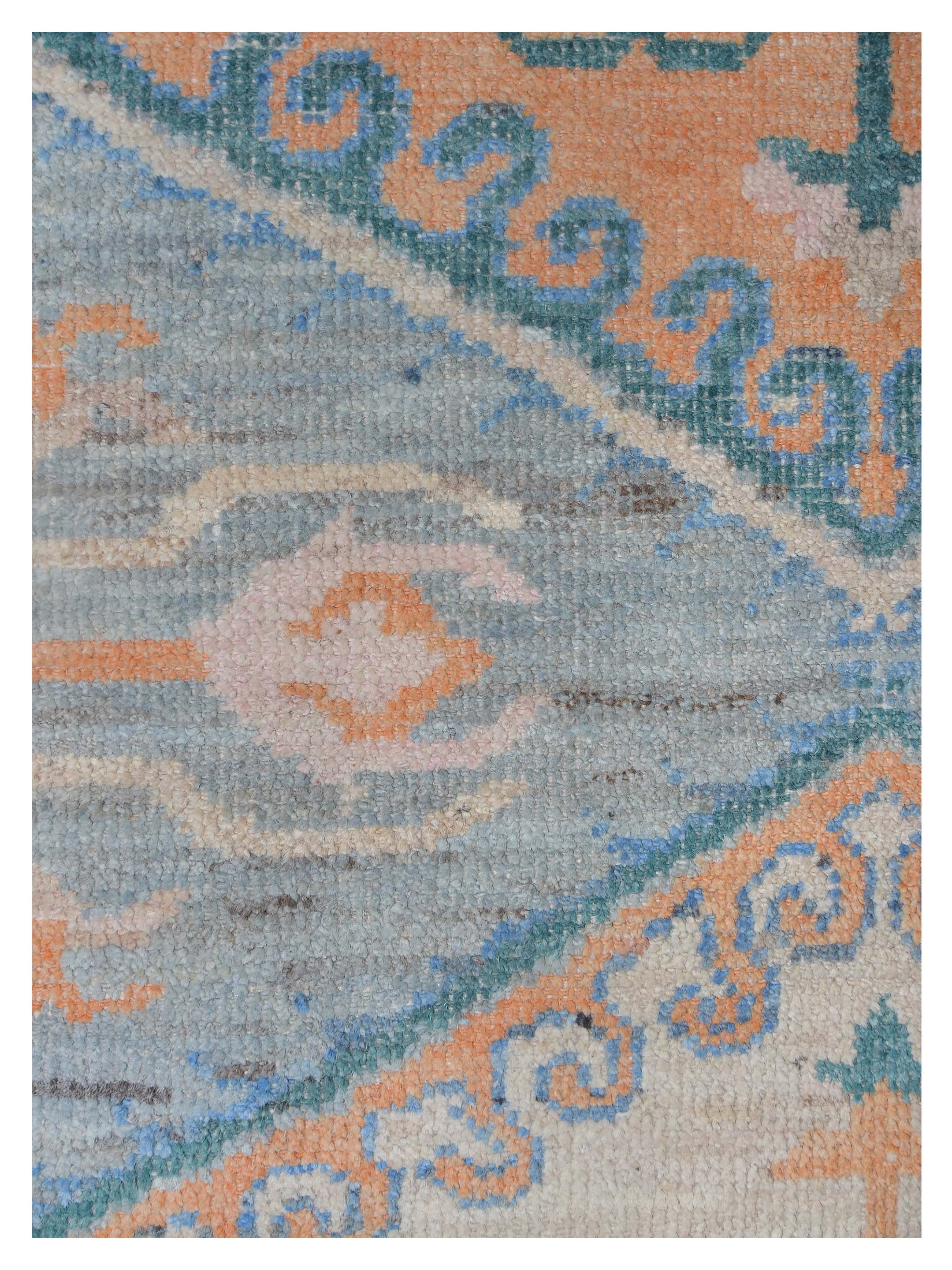 Ushak Wool Weft Hand Knotted Grey 4x6 - Image 4 of 6