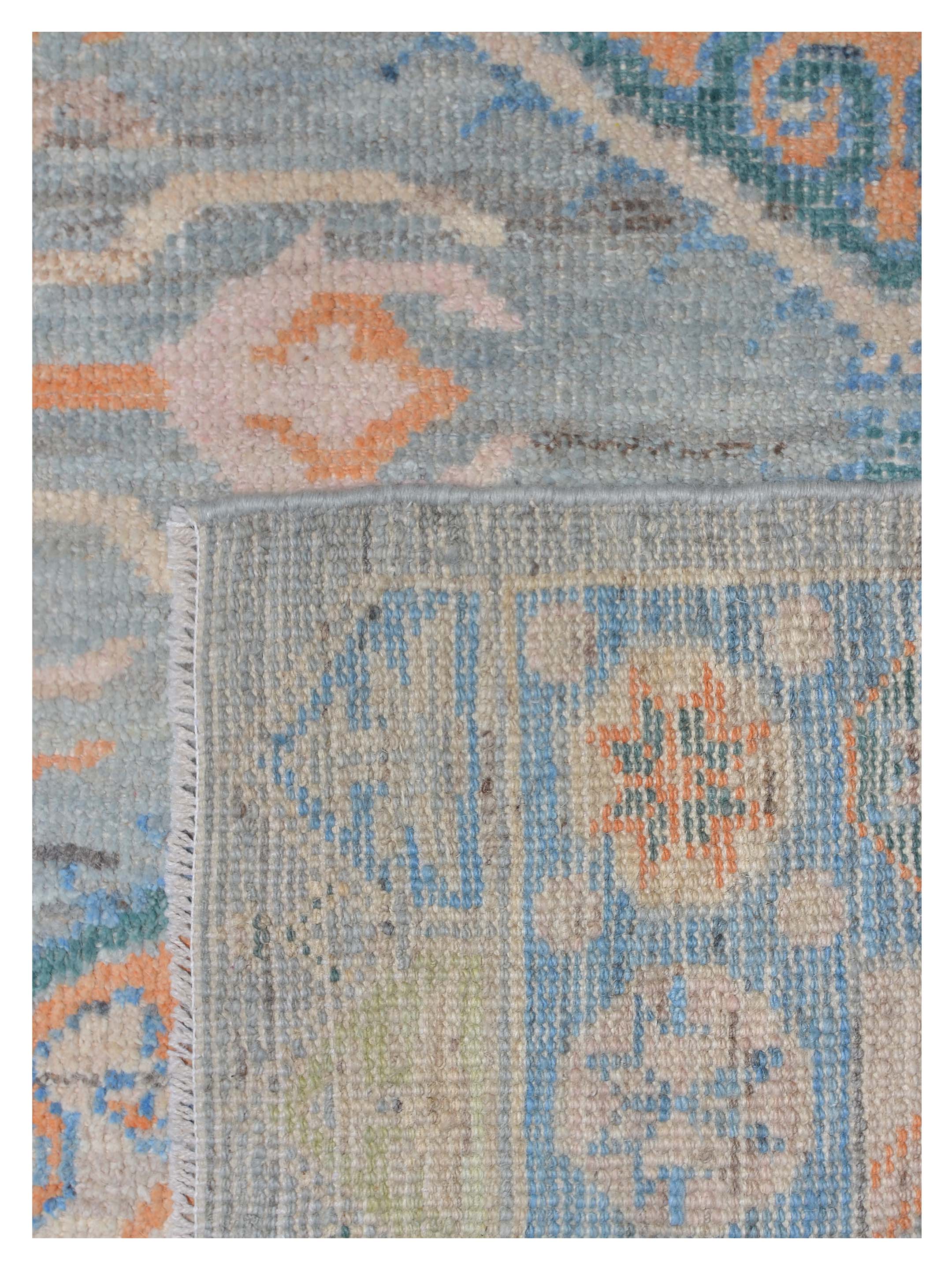 Ushak Wool Weft Hand Knotted Grey 4x6 - Image 5 of 6