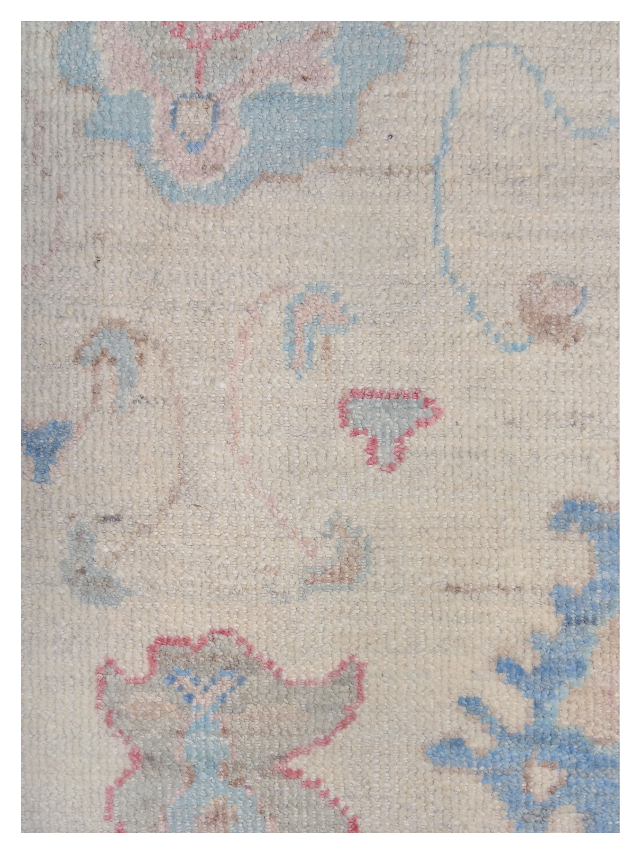 Ushak Wool Weft Hand Knotted Ivory 4x6 - Image 4 of 6