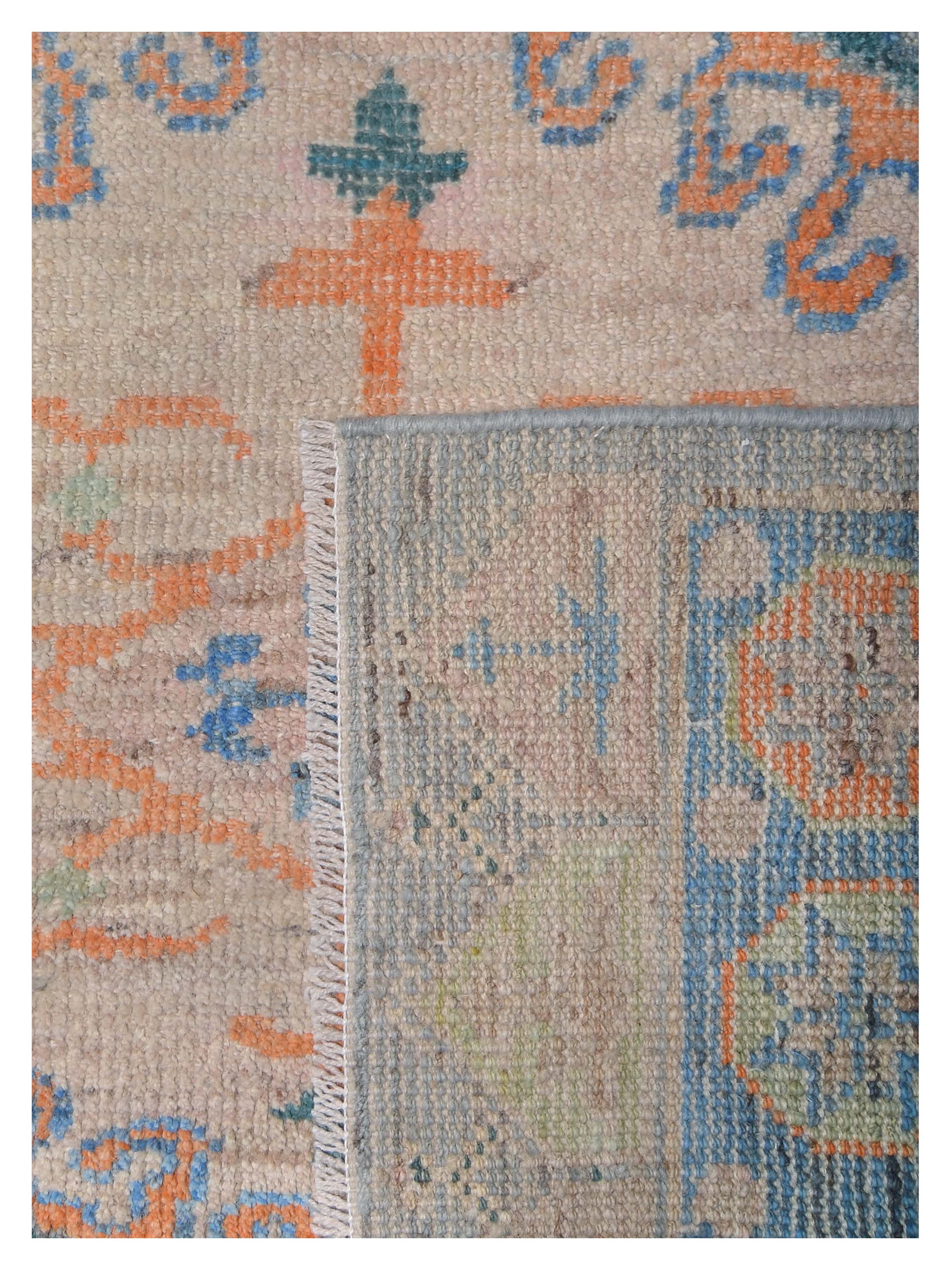 Ushak Wool Weft Hand Knotted Grey 4x6 - Image 5 of 6