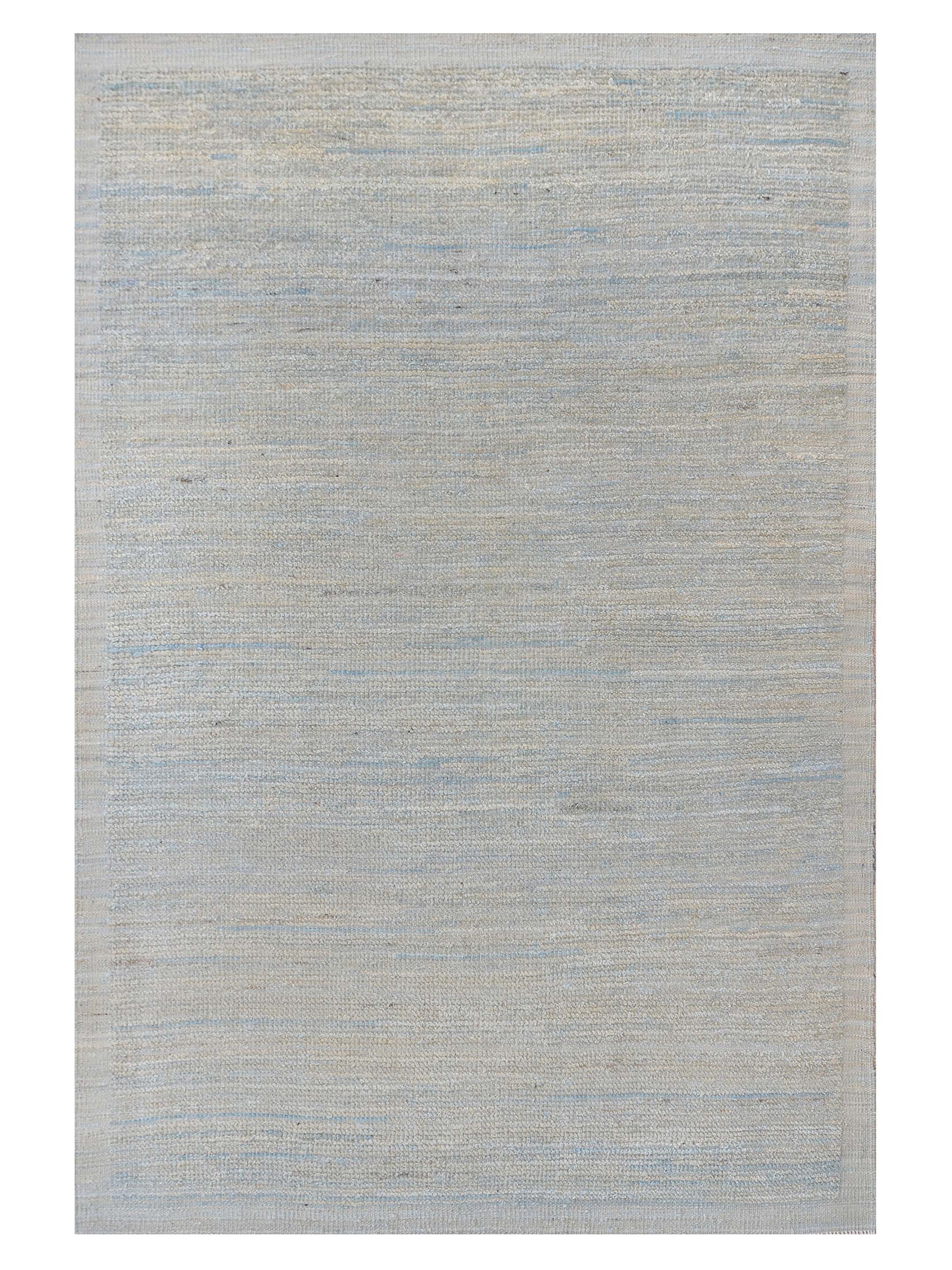 Moroccan Hand Knotted Lt.Blue 4x6 - Image 6 of 6