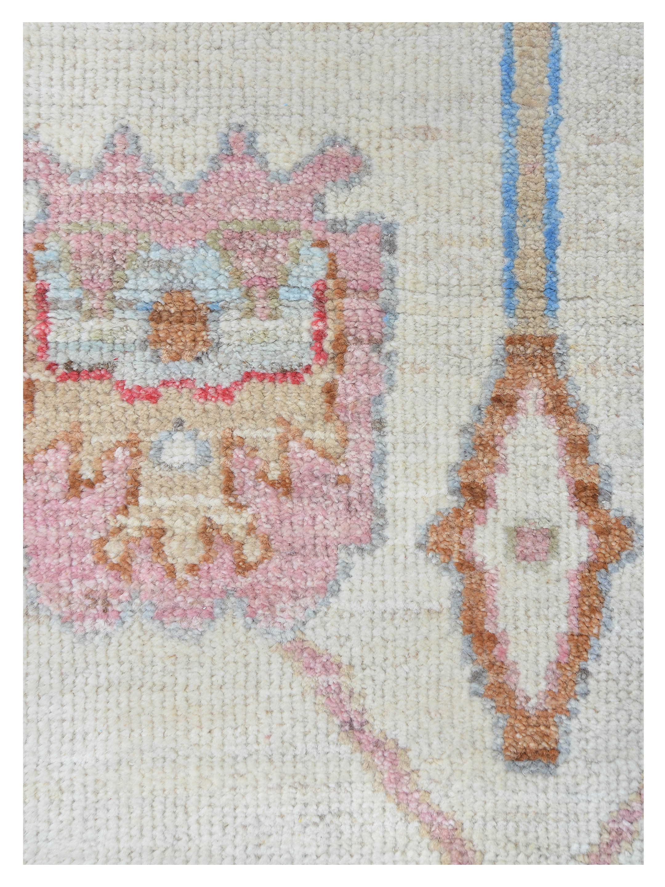 Ushak Wool Weft Hand Knotted Ivory 3x6 - Image 4 of 6