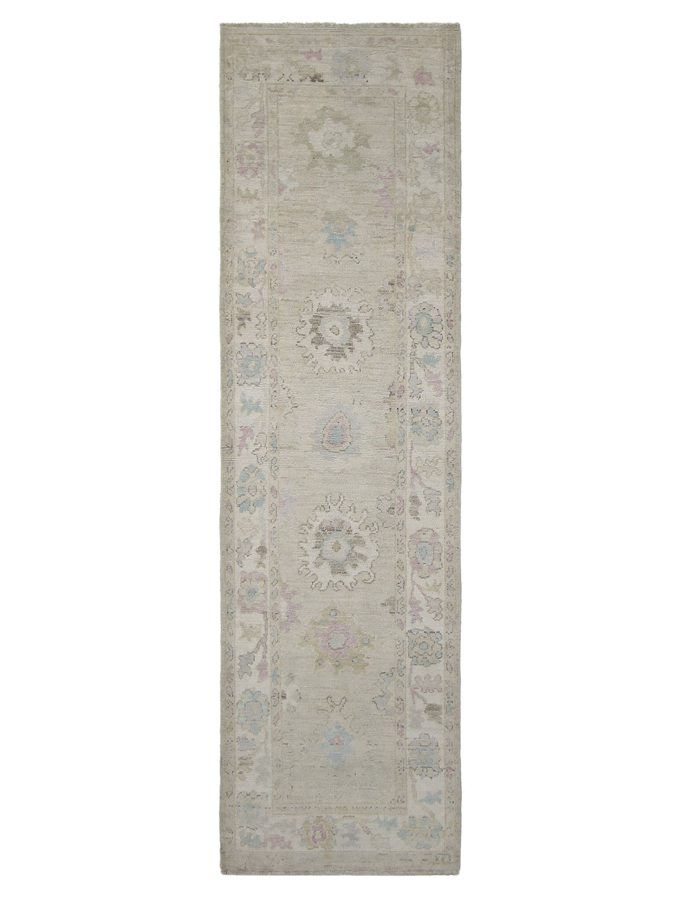 Ushak Wool Weft Hand Knotted Beige 3x10