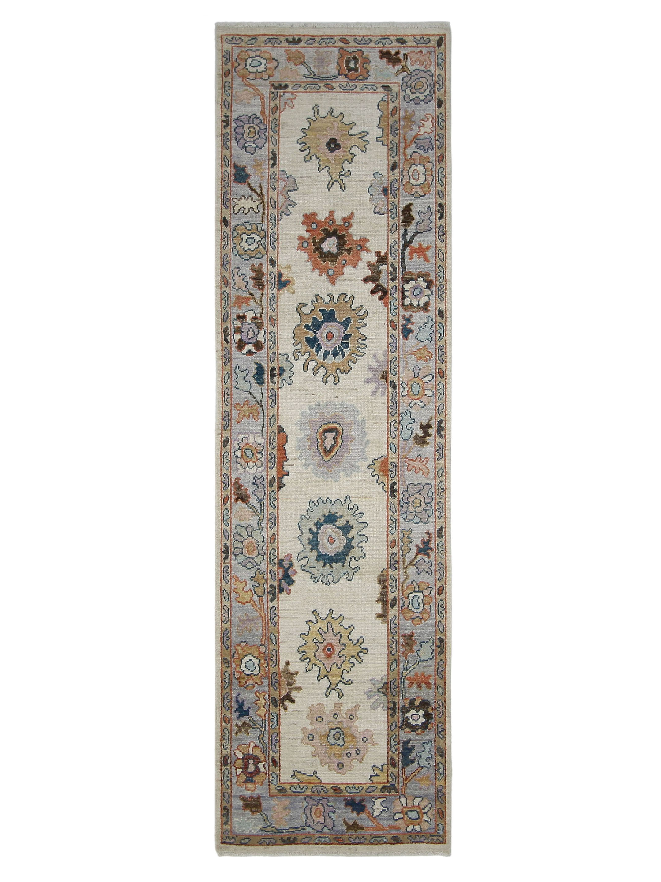 Ushak Wool Weft Hand Knotted Beige 3x10