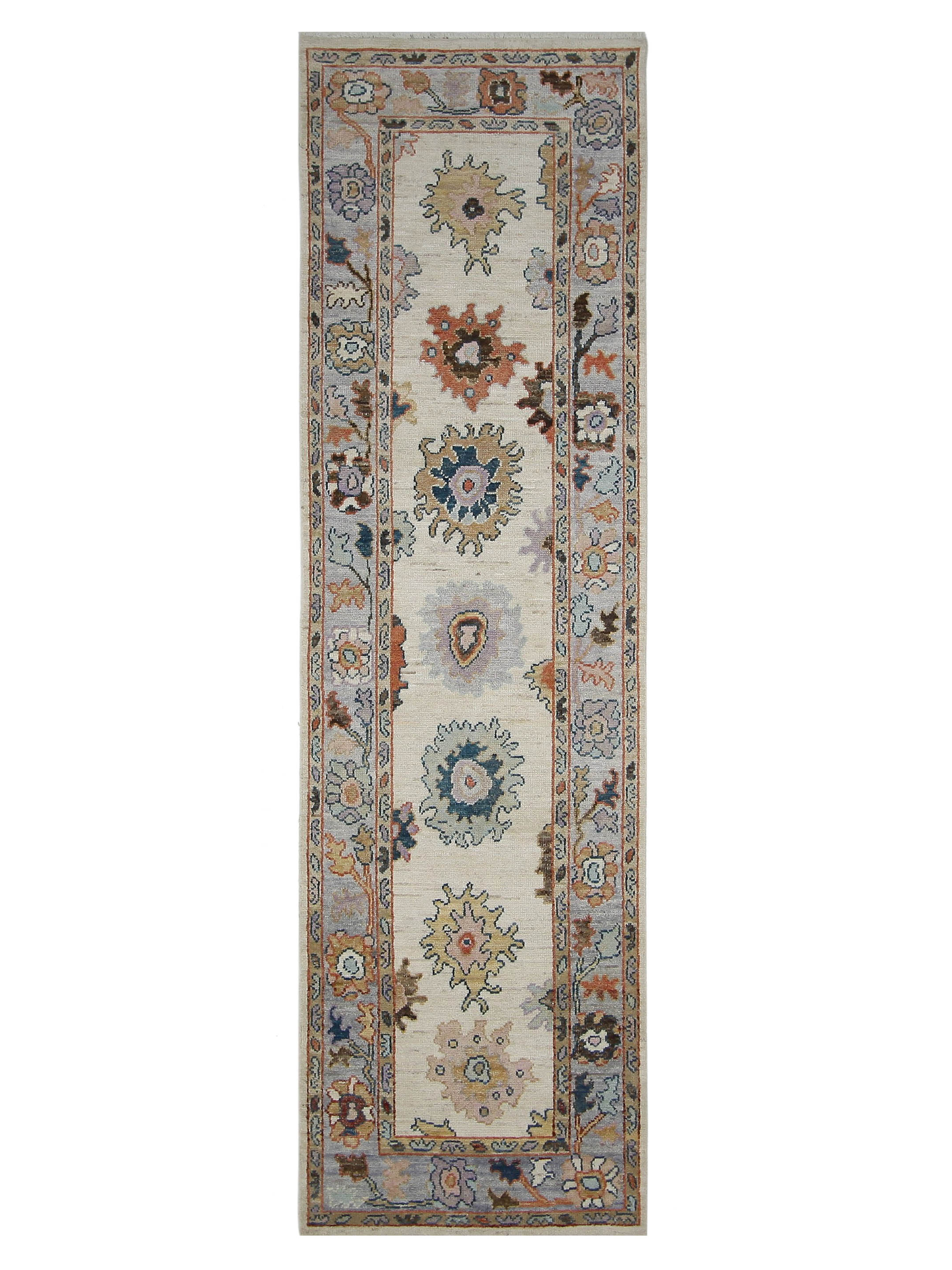 Ushak Wool Weft Hand Knotted Beige 3x10