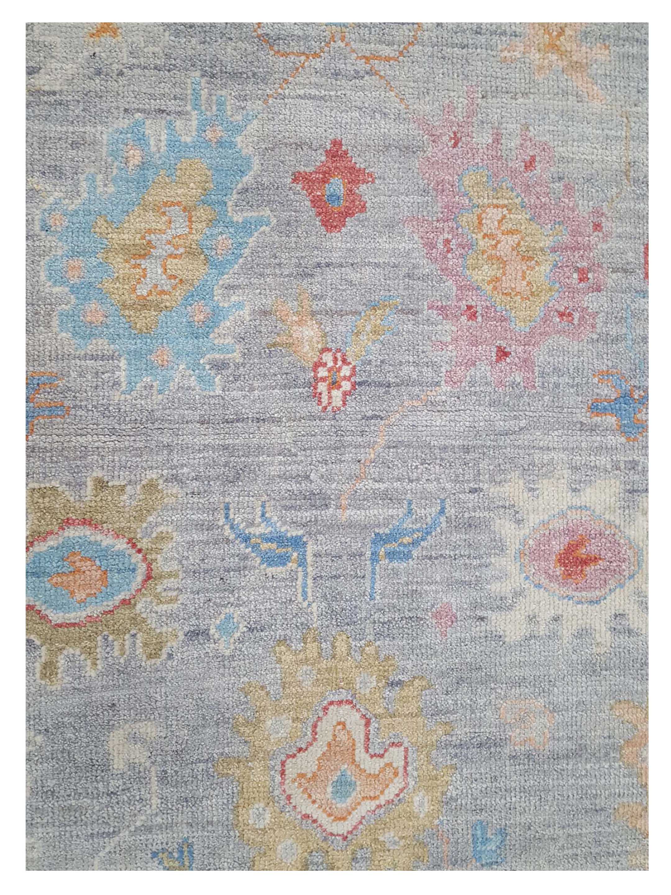 Ushak Wool Weft Hand Knotted Ivory 4x6 - Image 4 of 5