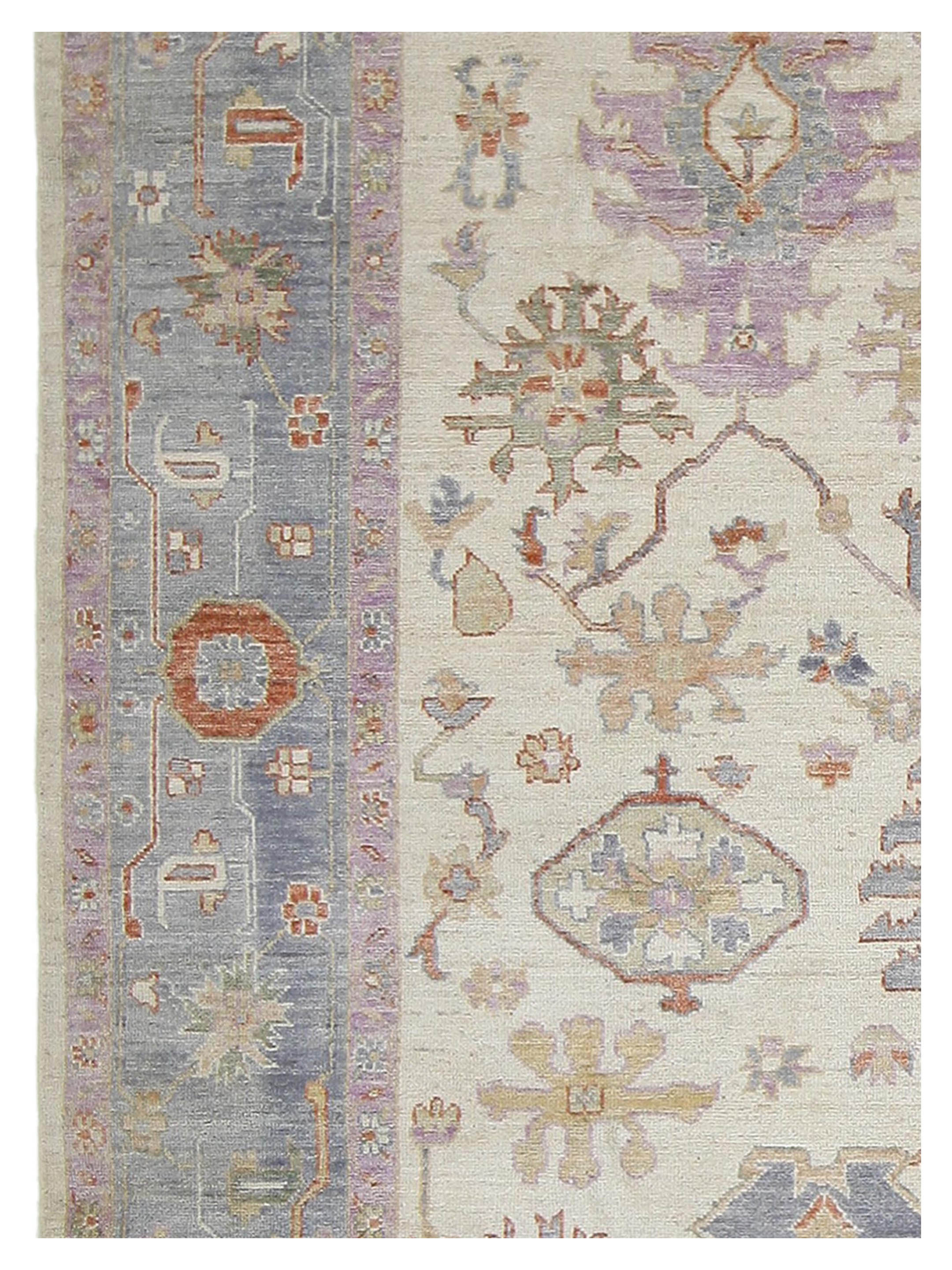 Ushak Wool Weft Hand Knotted Beige 9x12 - Image 4 of 4