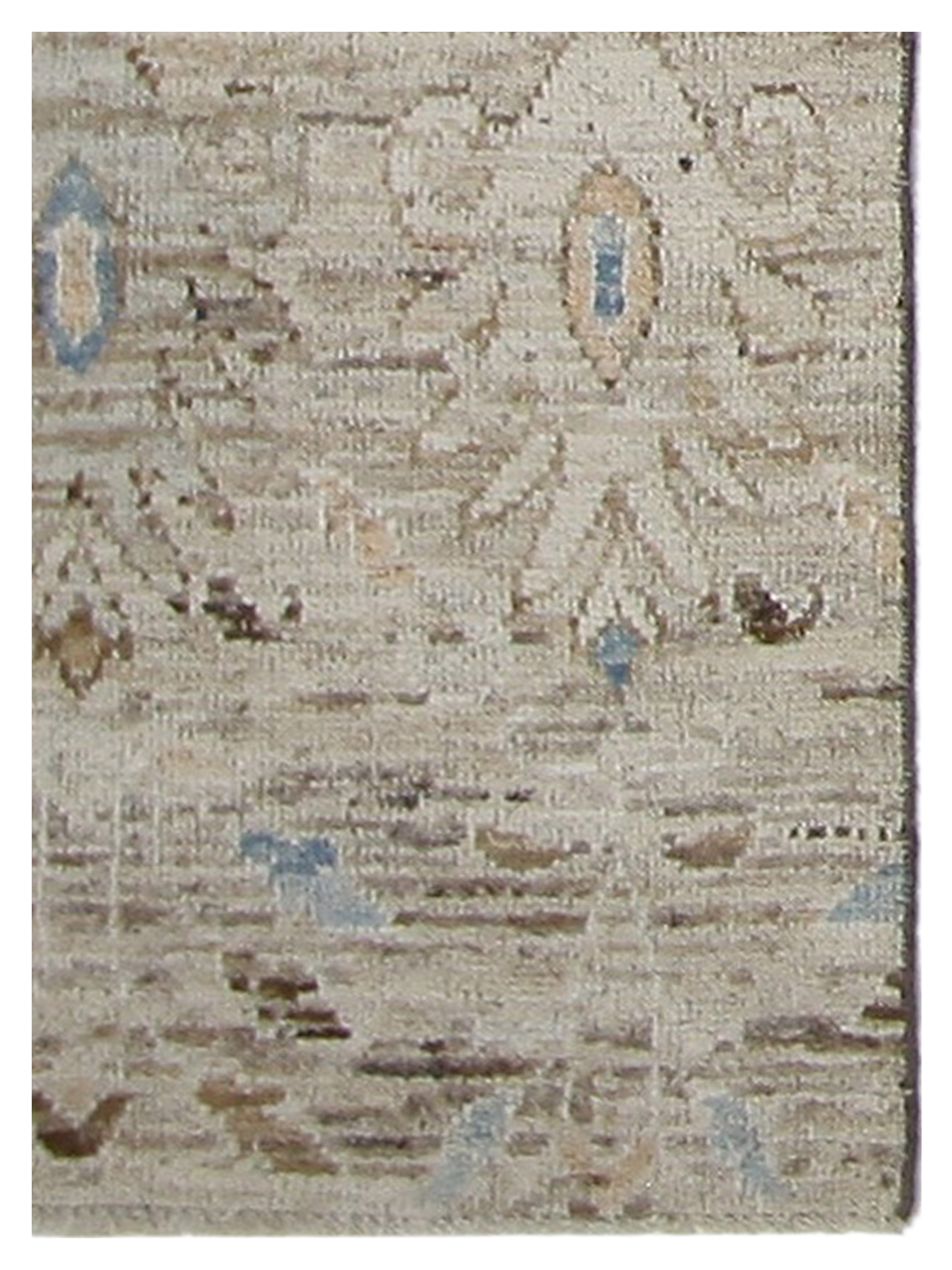 Ushak Wool Weft Hand Knotted Linen 3x8 - Image 3 of 4
