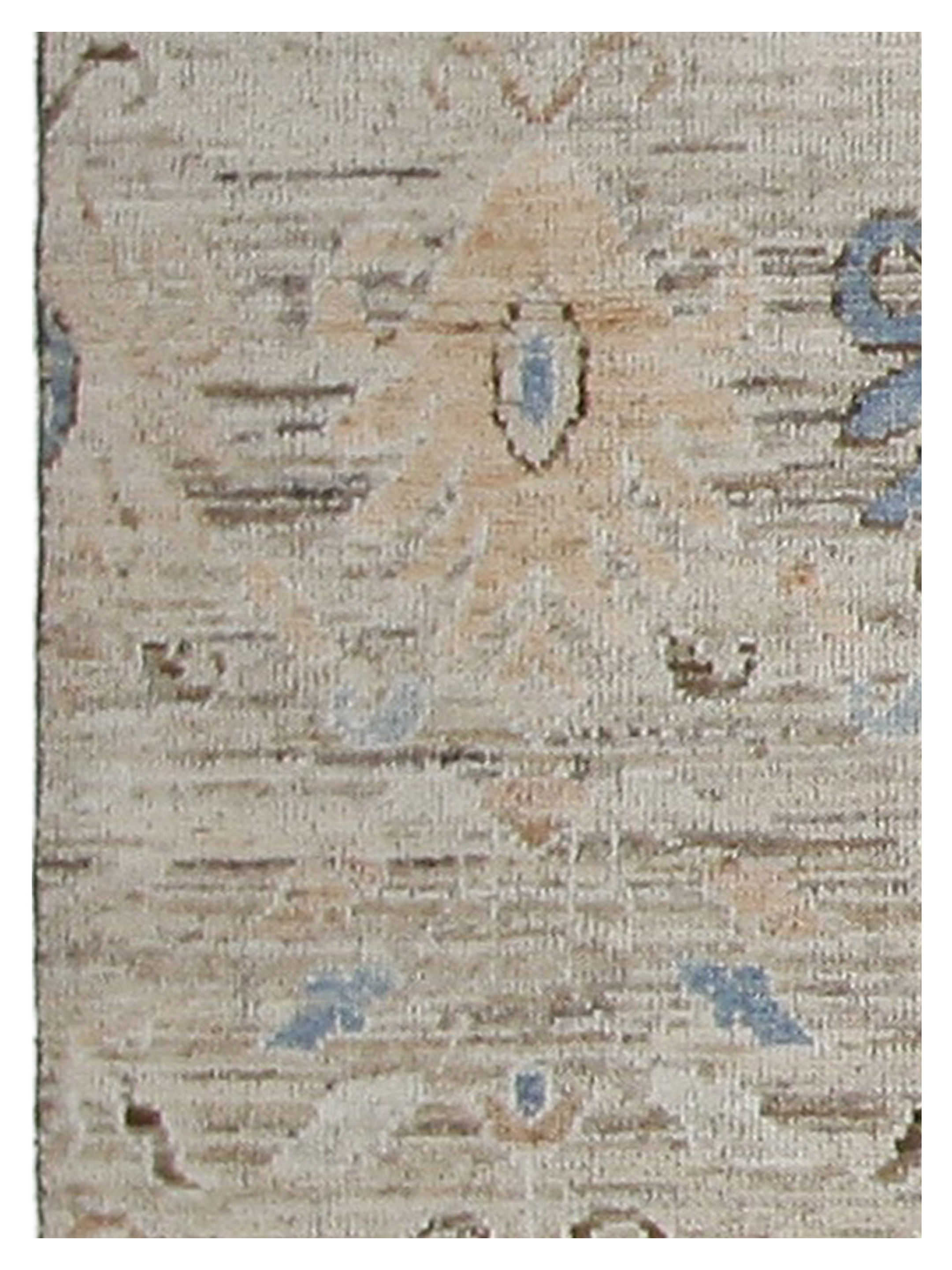 Ushak Wool Weft Hand Knotted Linen 3x8 - Image 4 of 4