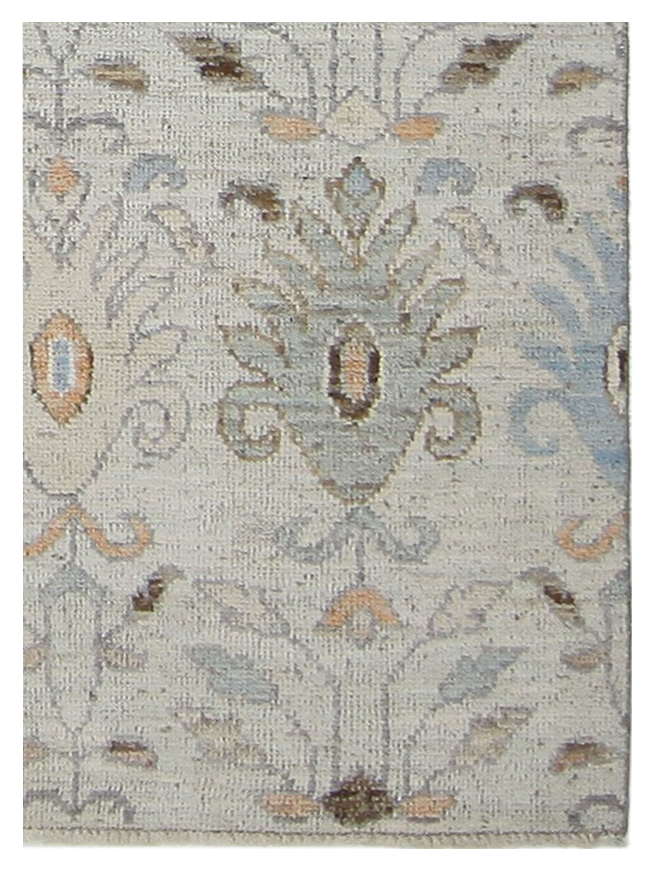 Ushak Wool Weft Hand Knotted Grey 2x8 - Image 3 of 4