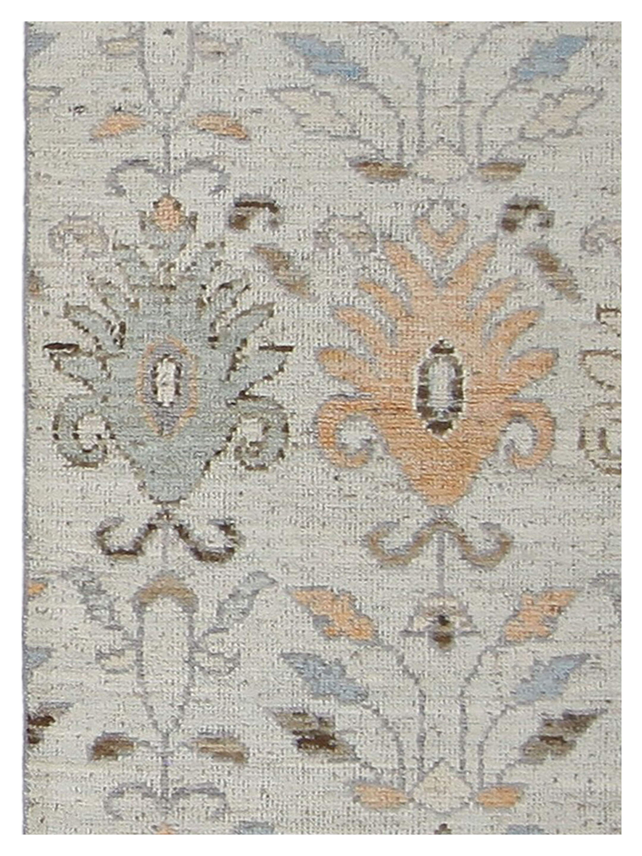 Ushak Wool Weft Hand Knotted Grey 2x8 - Image 4 of 4