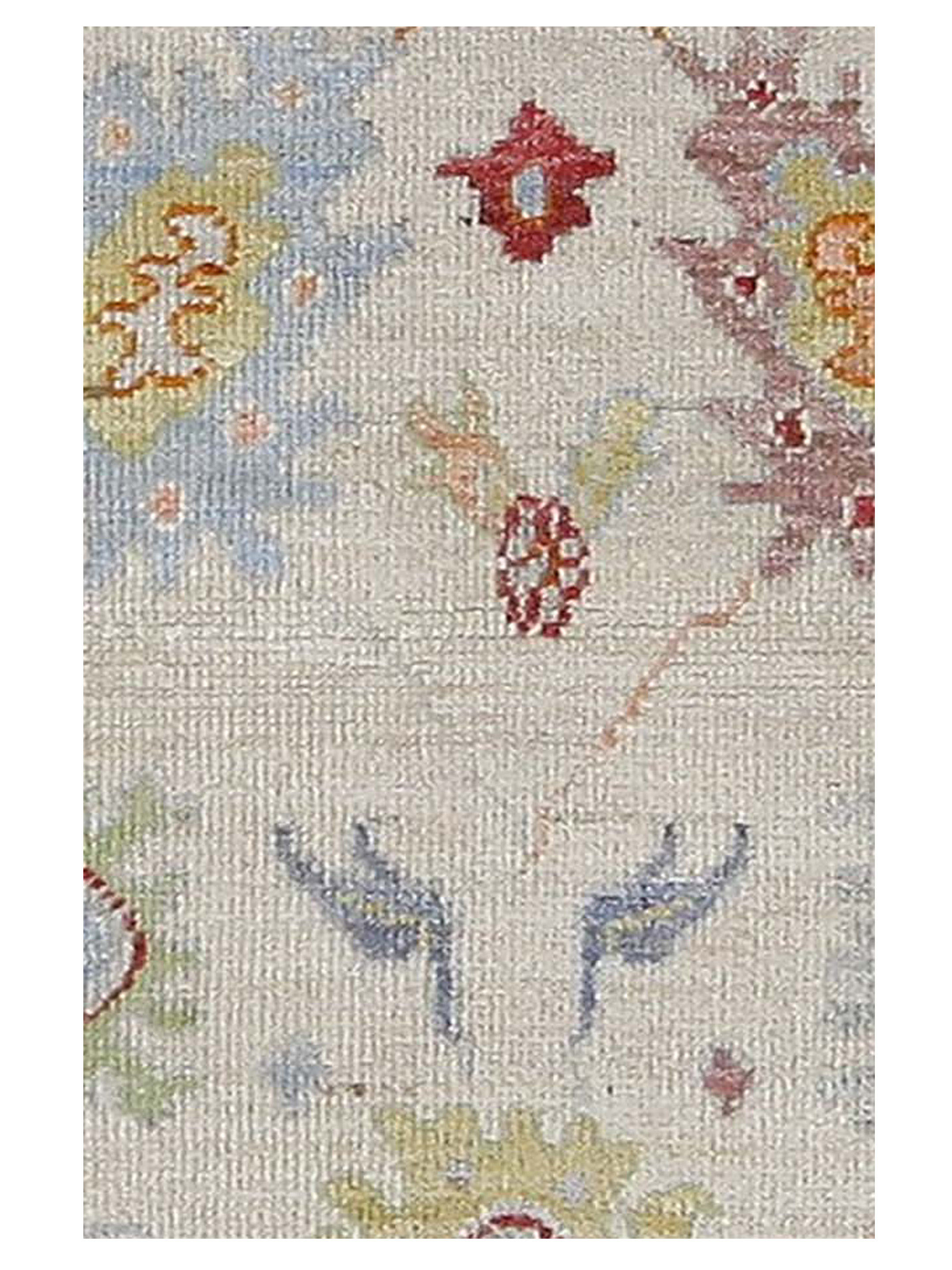 Ushak Wool Weft Hand Knotted Ivory 4x6 - Image 4 of 5