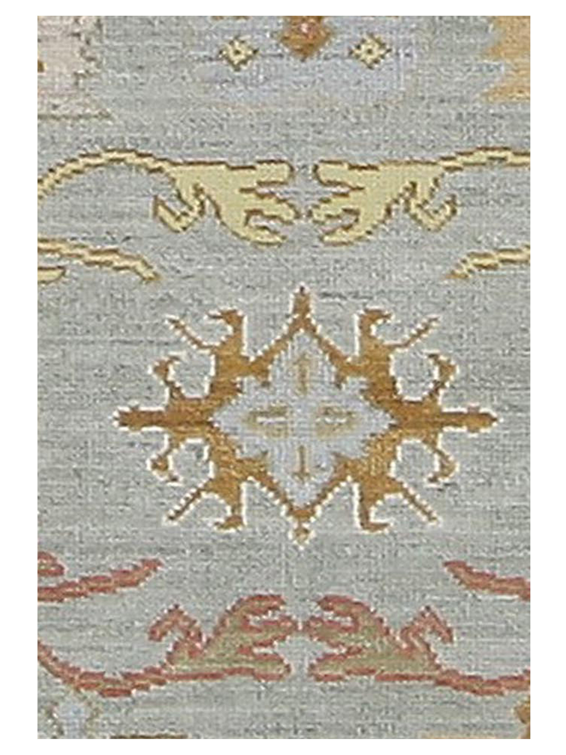 Ushak Wool Weft Hand Knotted Lt.Grey 4x6 - Image 4 of 5